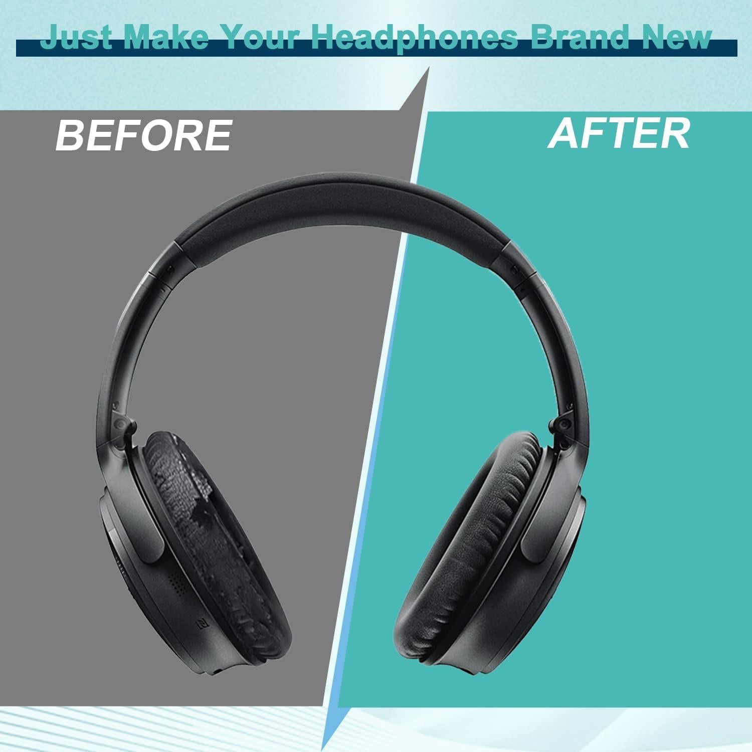 Almohadillas de Reemplazo HAOMUK para Auriculares Bose QC35 II