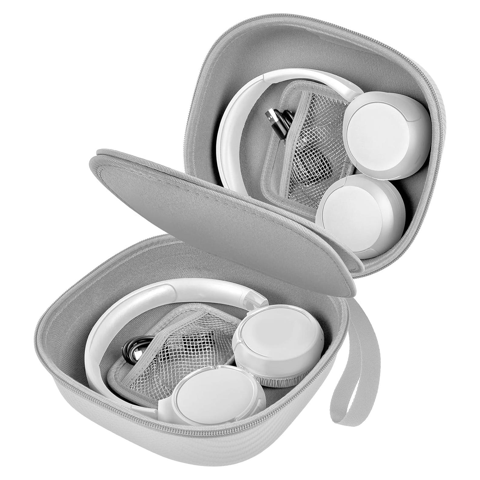 Funda para Auriculares Inalámbricos COMECASE Plata Doble Almacenamiento
