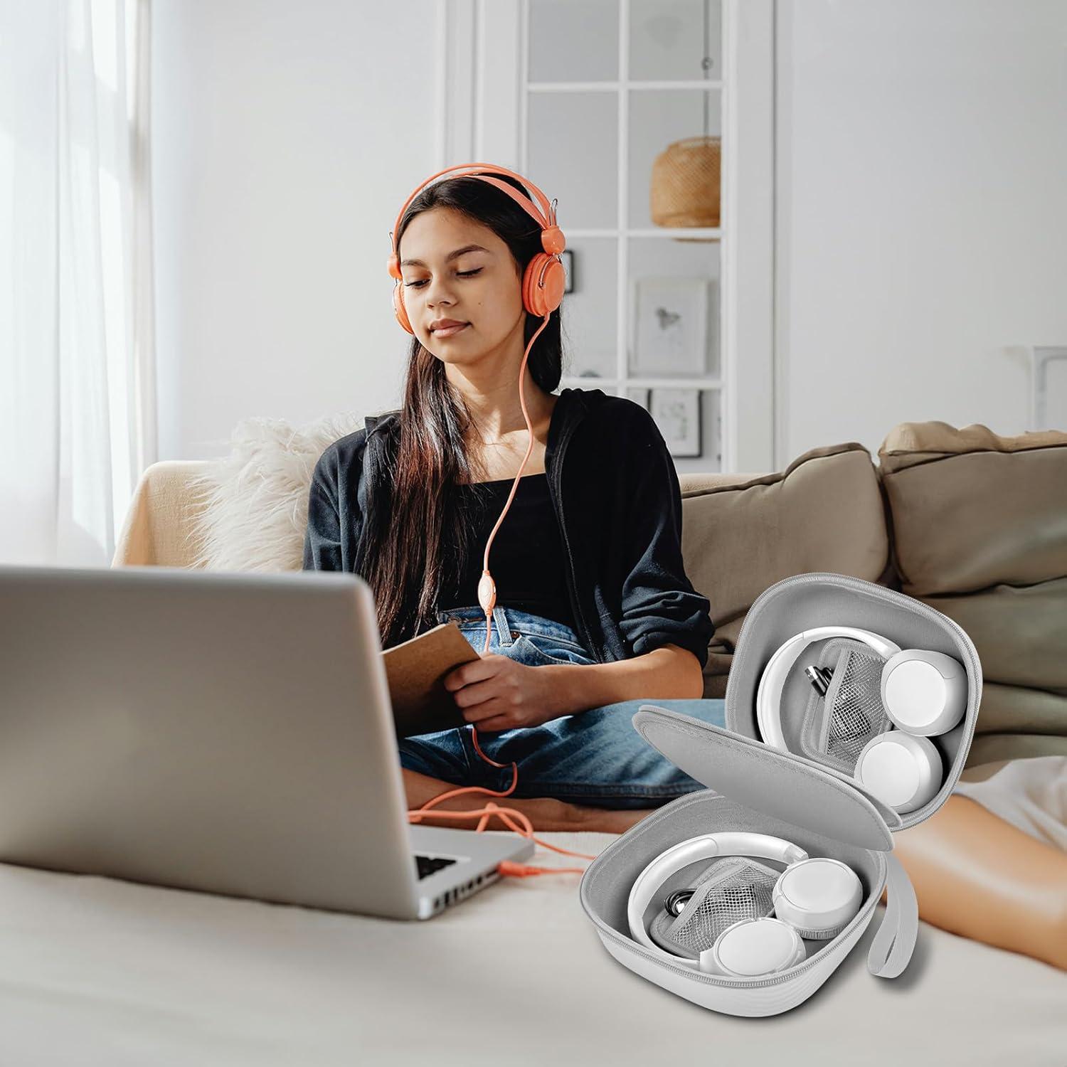 Funda para Auriculares Inalámbricos COMECASE Plata Doble Almacenamiento