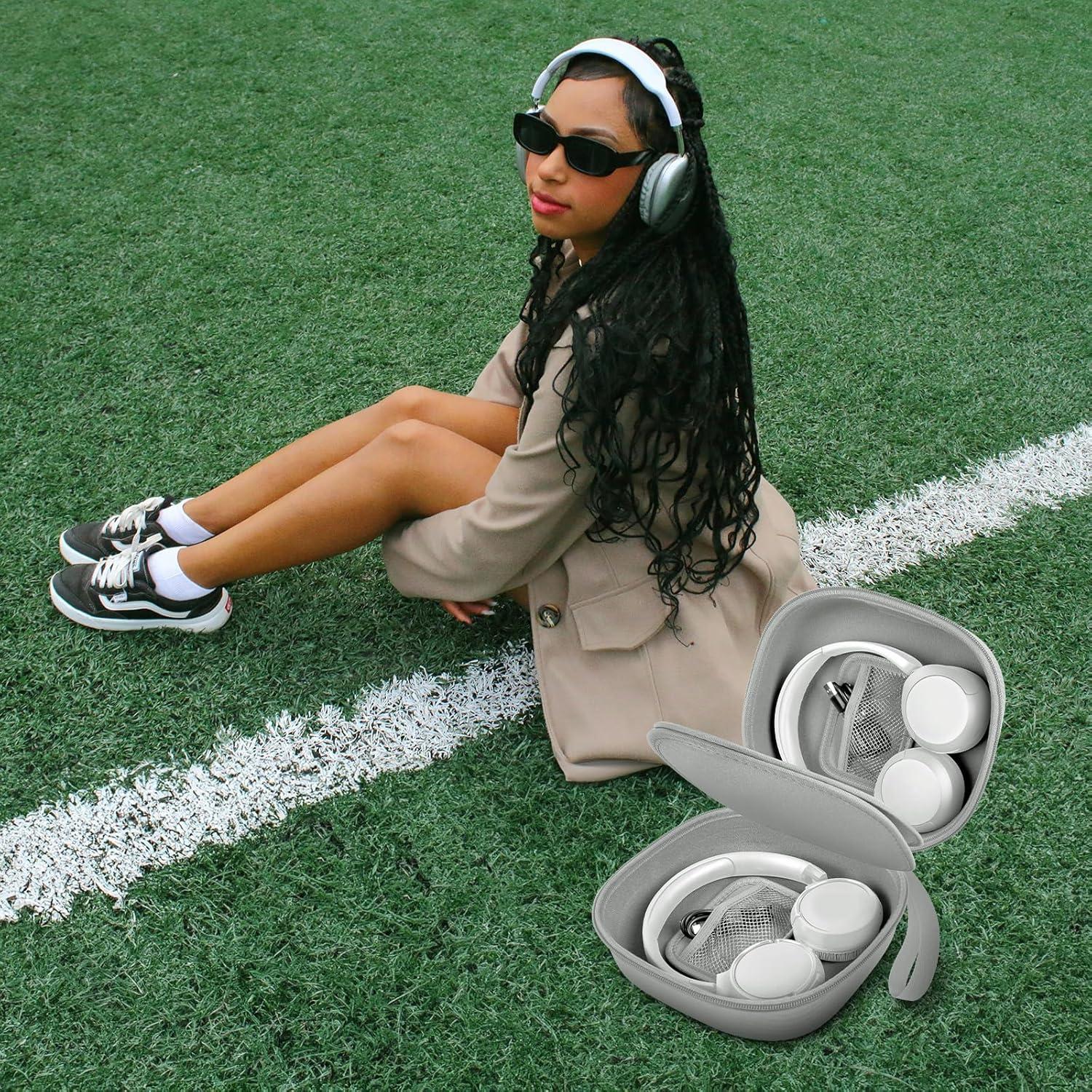 Funda para Auriculares Inalámbricos COMECASE Plata Doble Almacenamiento