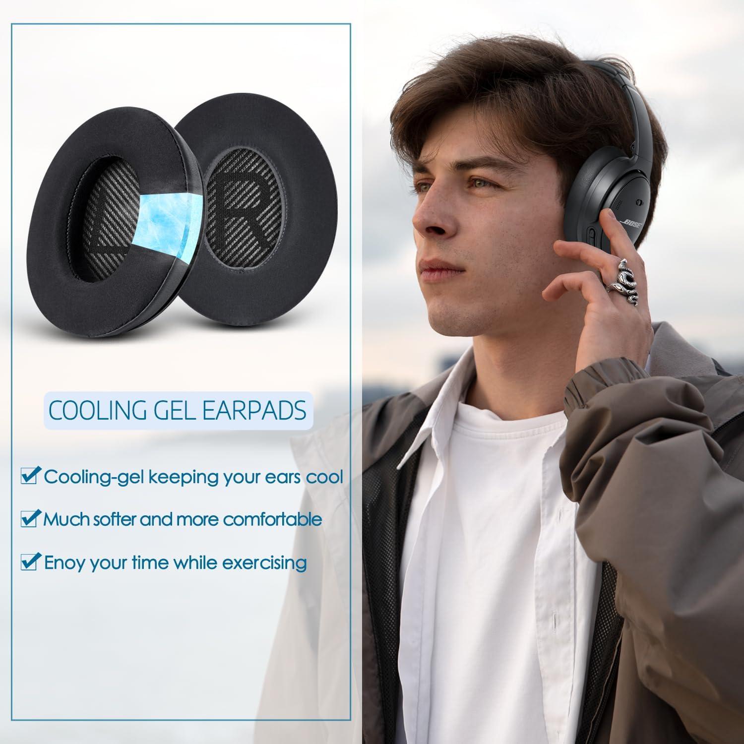 Almohadillas de Gel Refrigerante GEVO para Auriculares Bose QC35