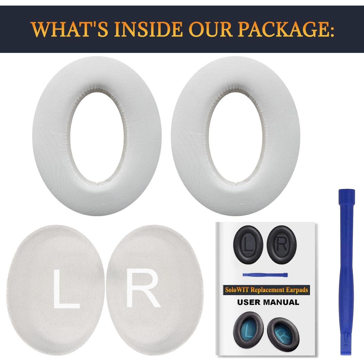 Almohadillas de Gel Refrigerante SOULWIT para Bose QC45 y SE - Blancas