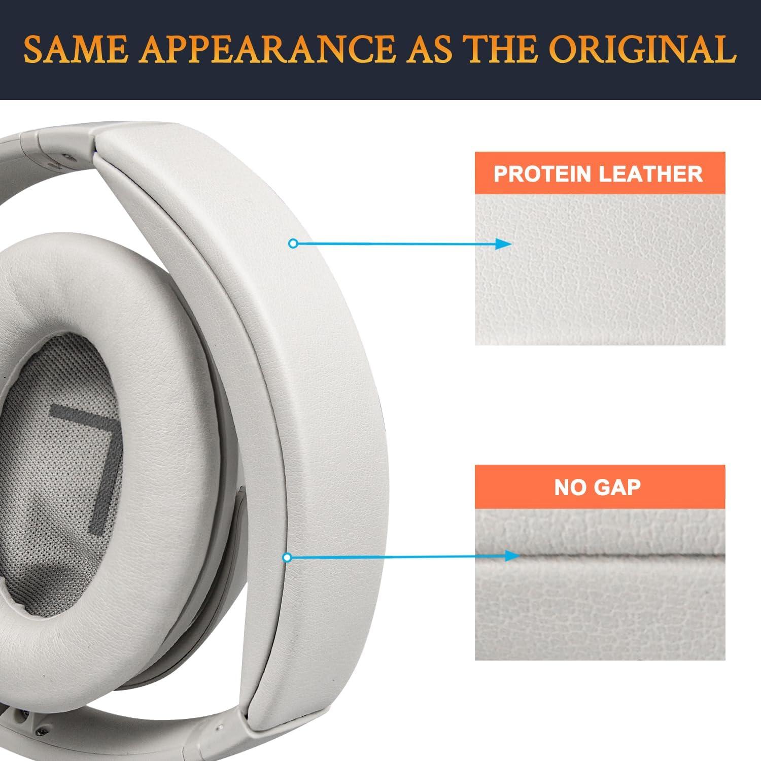 Funda de diadema SOULWIT para Bose QuietComfort 45 y SE - Humo blanco