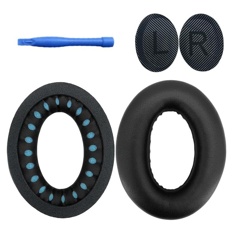 Almohadillas de Reemplazo Bose QC35 II - Cuero Suave y Espuma