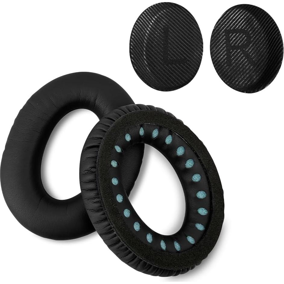 Almohadillas de Reemplazo Bose QC35 II - Cuero Suave y Espuma