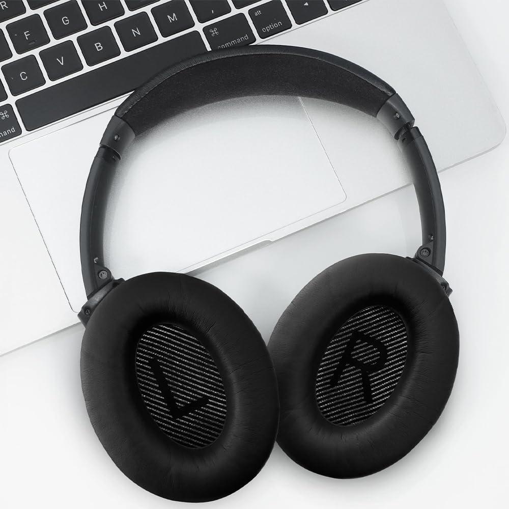 Almohadillas de Reemplazo Bose QC35 II - Cuero Suave y Espuma