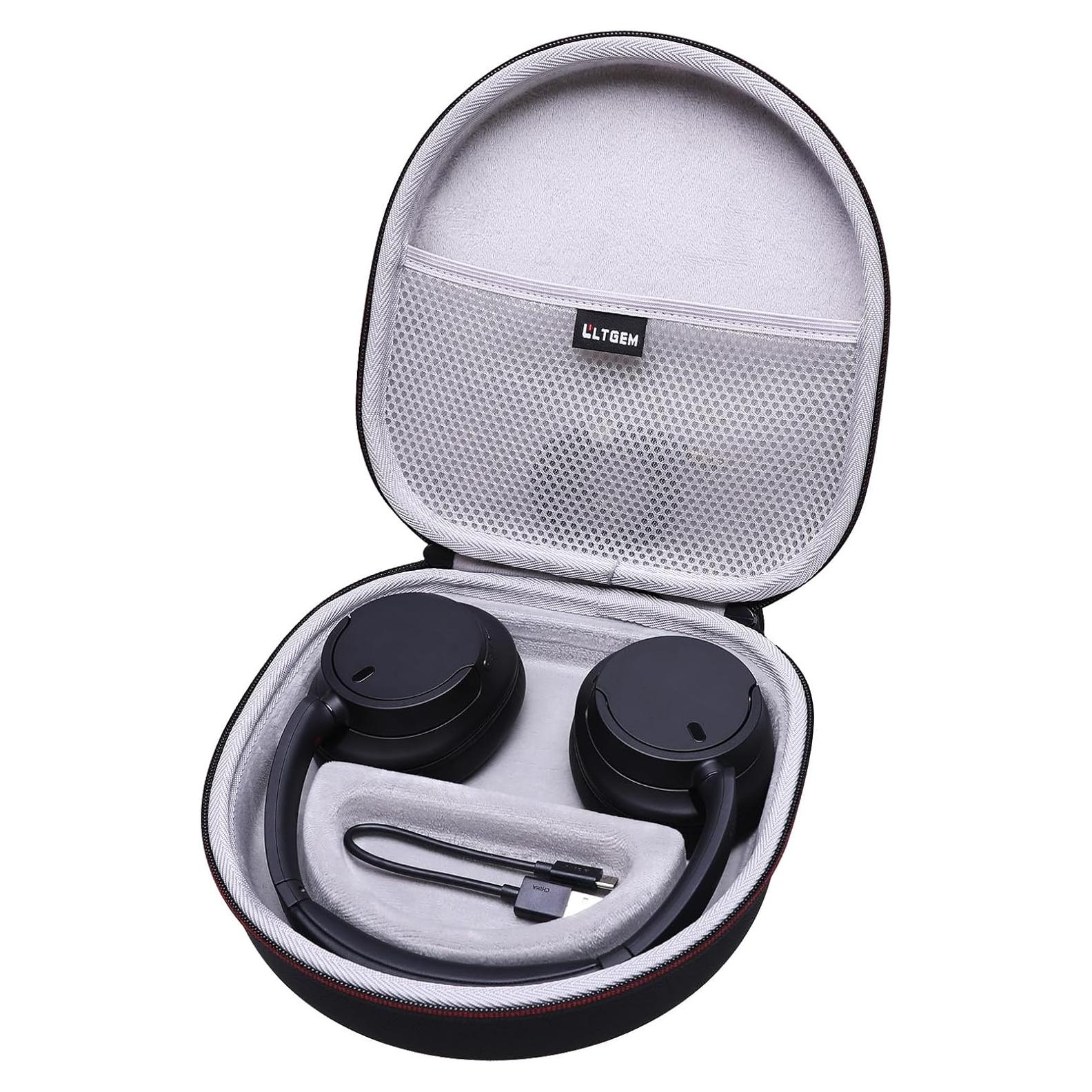 Funda LTGEM para Auriculares Sony WH-CH720N/WH-CH520, Negro/Gris
