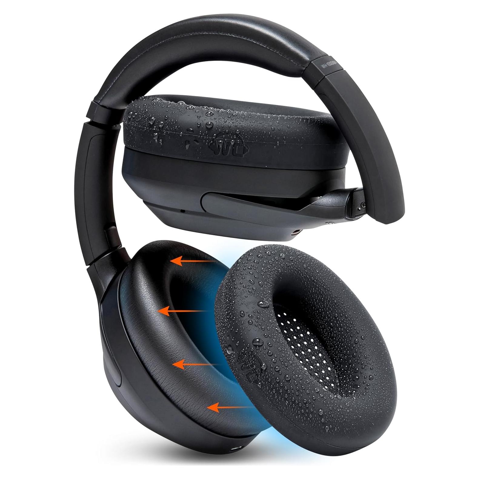 Fundas Protectores de Sudor WC SweatZ para Sony WH1000XM4 - Negro