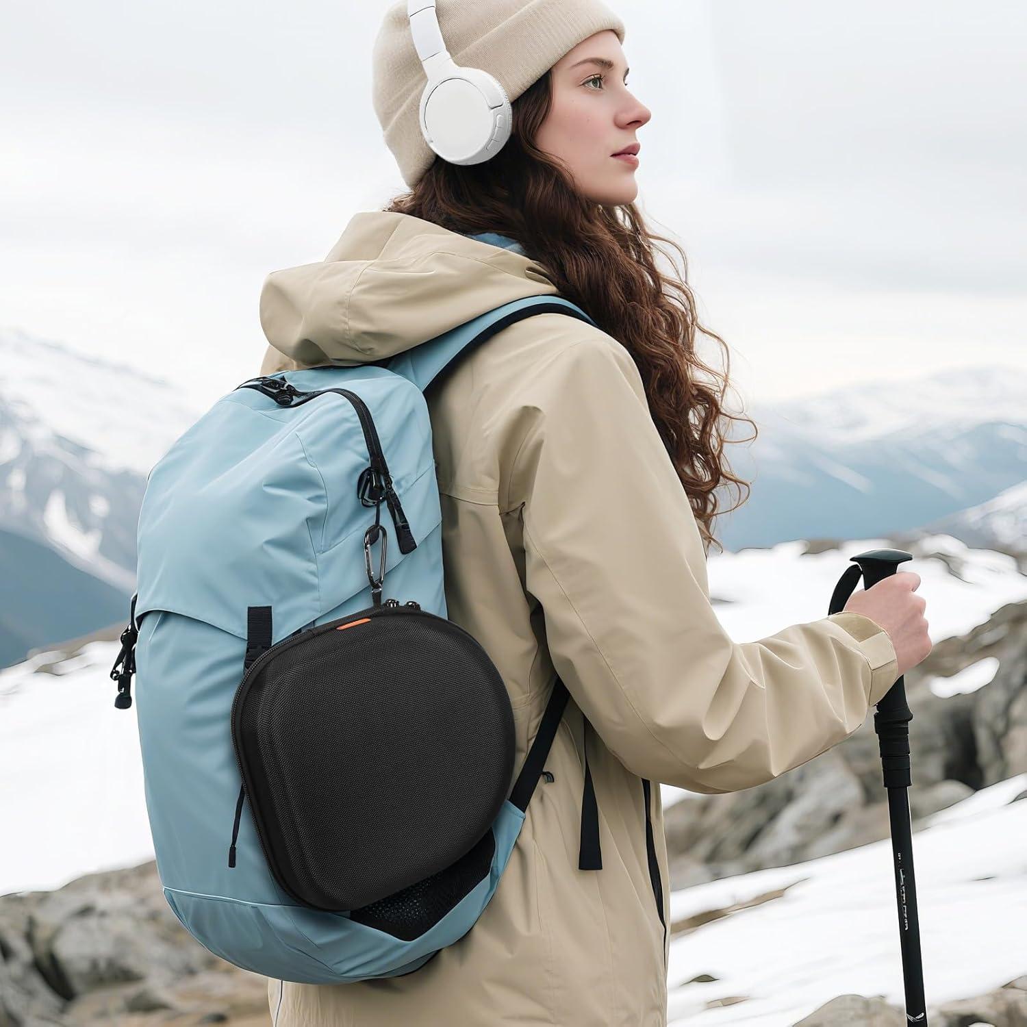 Funda Dura para Auriculares GLCON Negra Universal 22x21cm