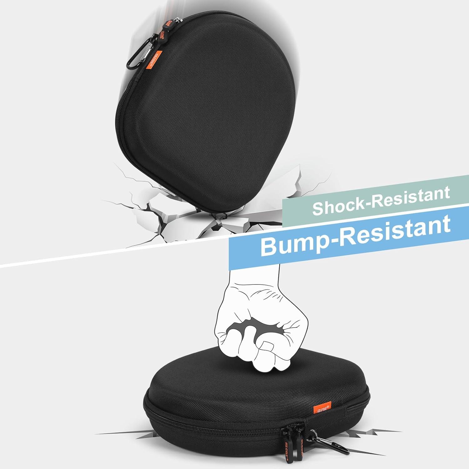 Funda Dura para Auriculares GLCON Negra Universal 22x21cm