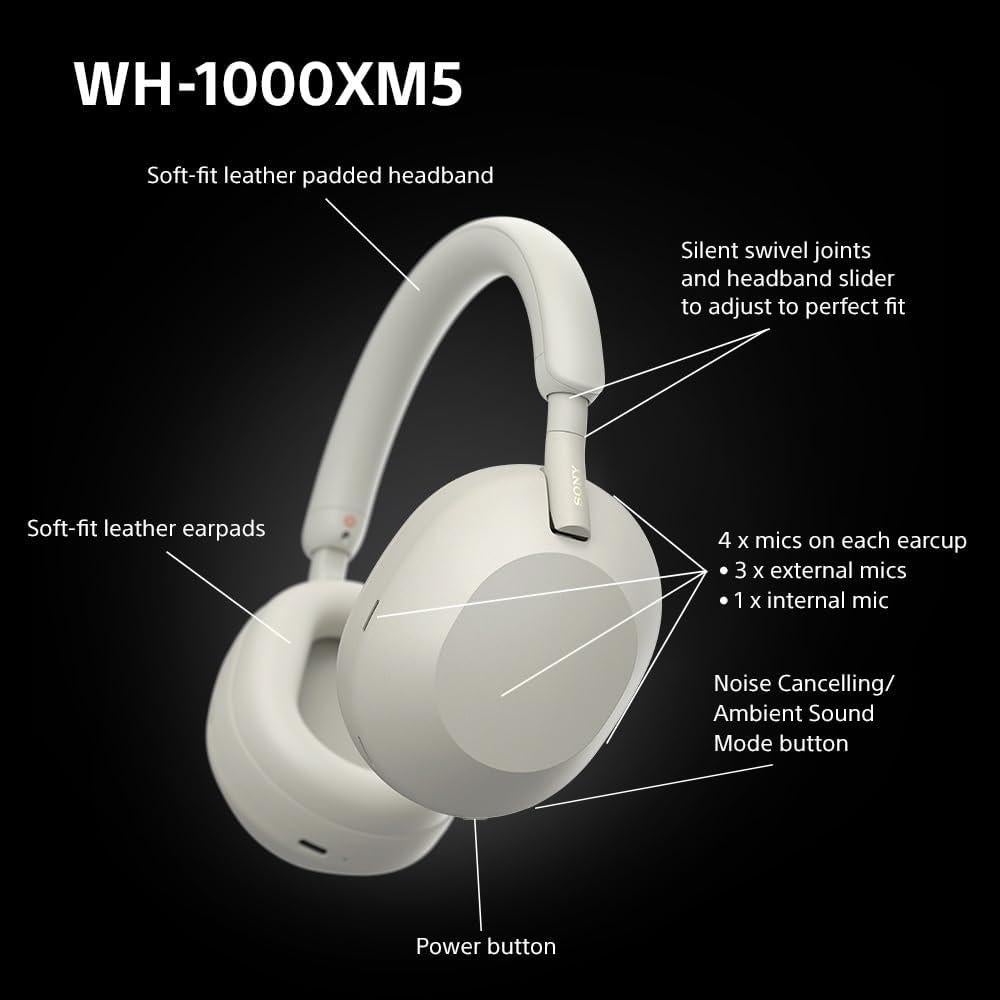 Auriculares Inalámbricos Sony WH-1000XM5 - Cancelación de Ruido
