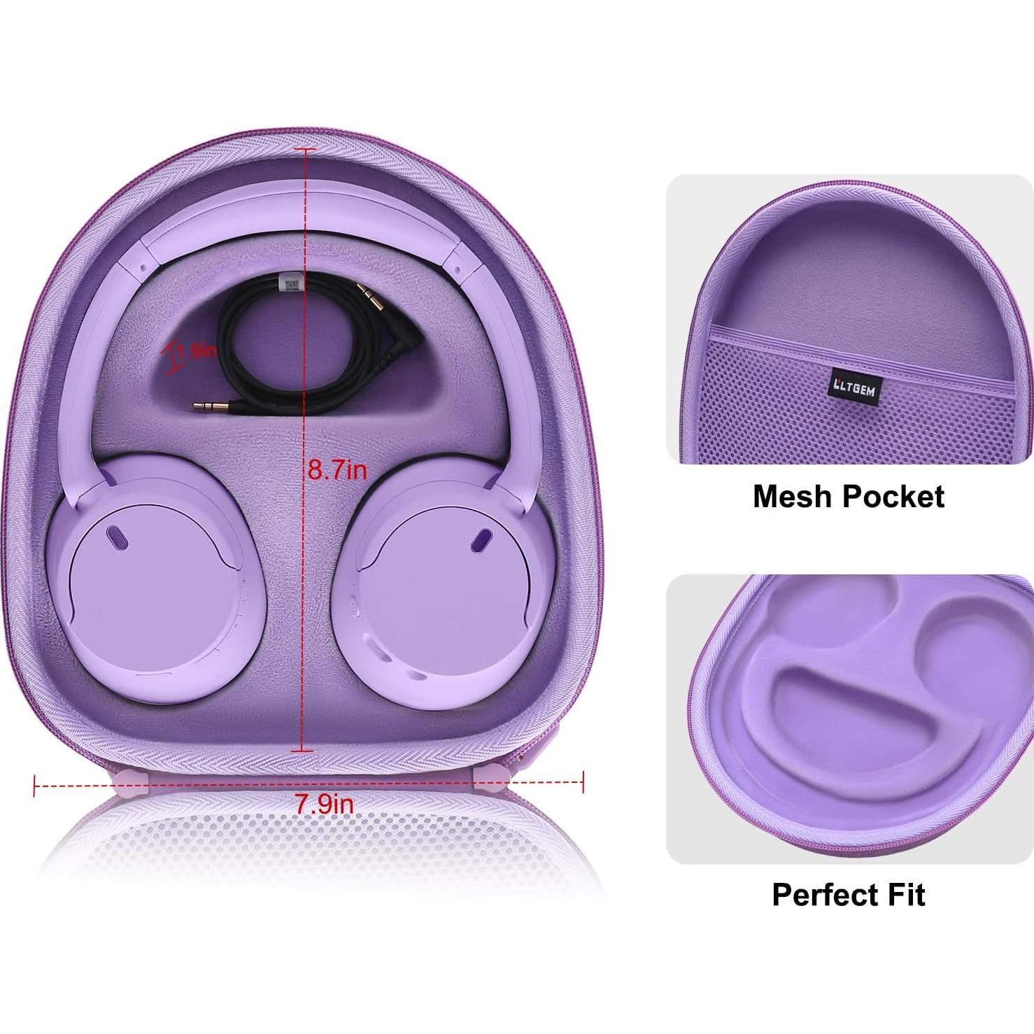 Funda LTGEM para Auriculares Sony WH-CH720N/WH-CH520, Blanca