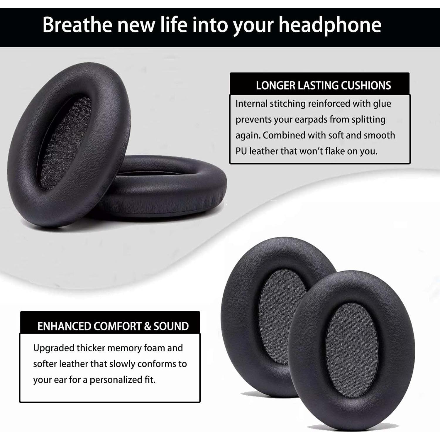 Almohadillas de Reemplazo Elecphbo para Auriculares WH-1000XM3