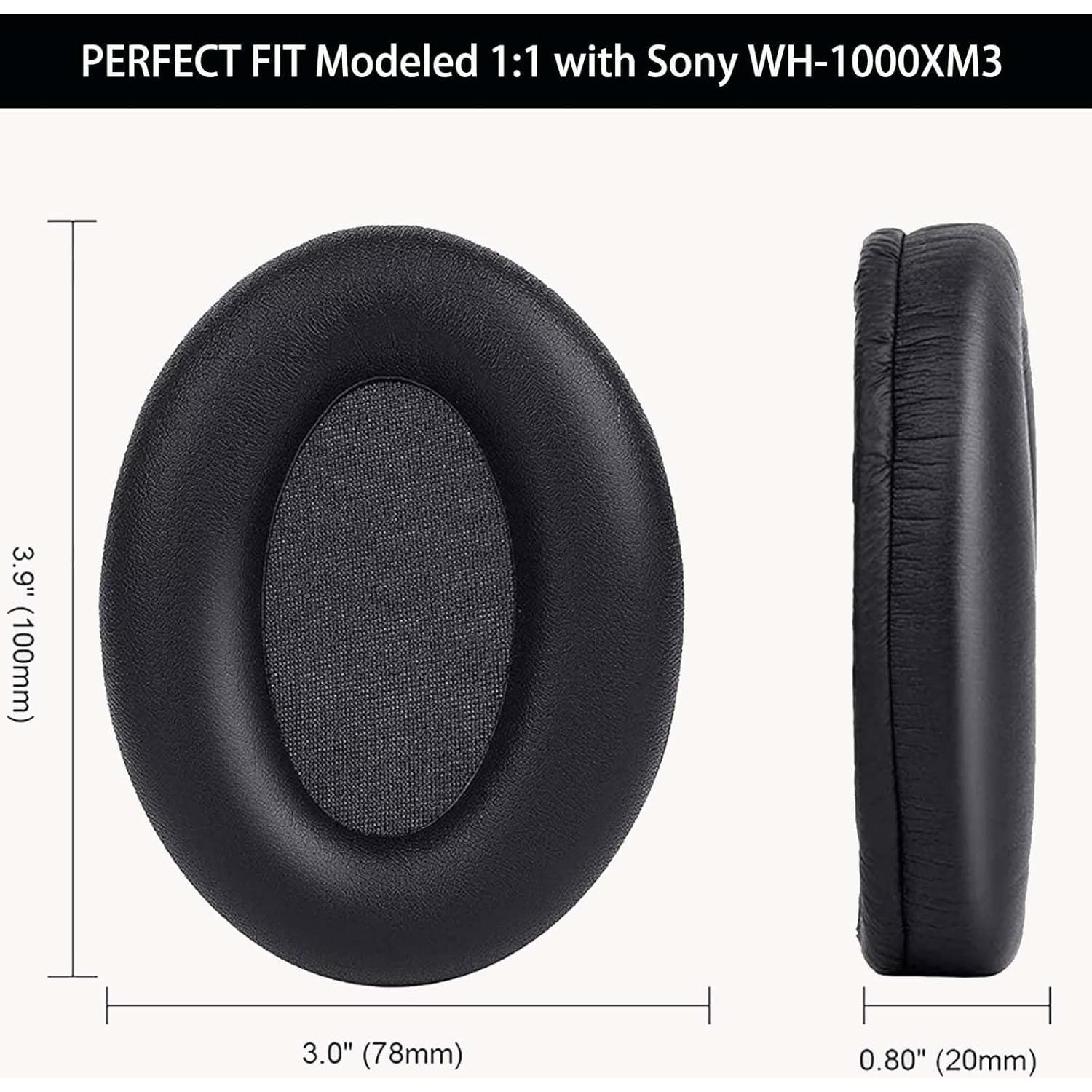 Almohadillas de Reemplazo Elecphbo para Auriculares WH-1000XM3