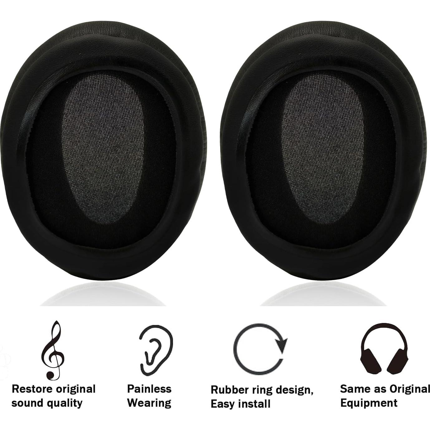 Almohadillas de Repuesto Niukeke para Auriculares Sony WH-CH700N/WH-CH710N/WH-CH720N - Negro