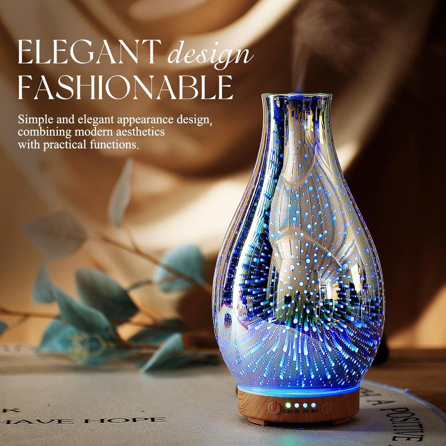 Difusor de Aceite Esencial Porseme 100ml Vidrio Aromaterapia