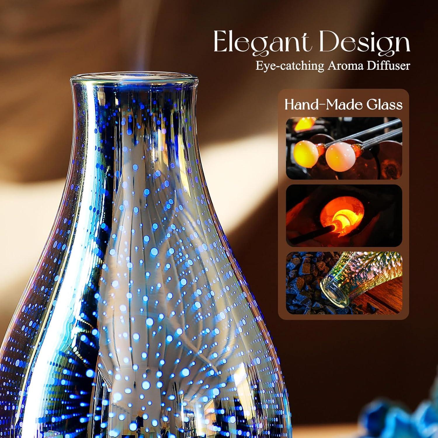 Difusor de Aceite Esencial Porseme 100ml Vidrio Aromaterapia