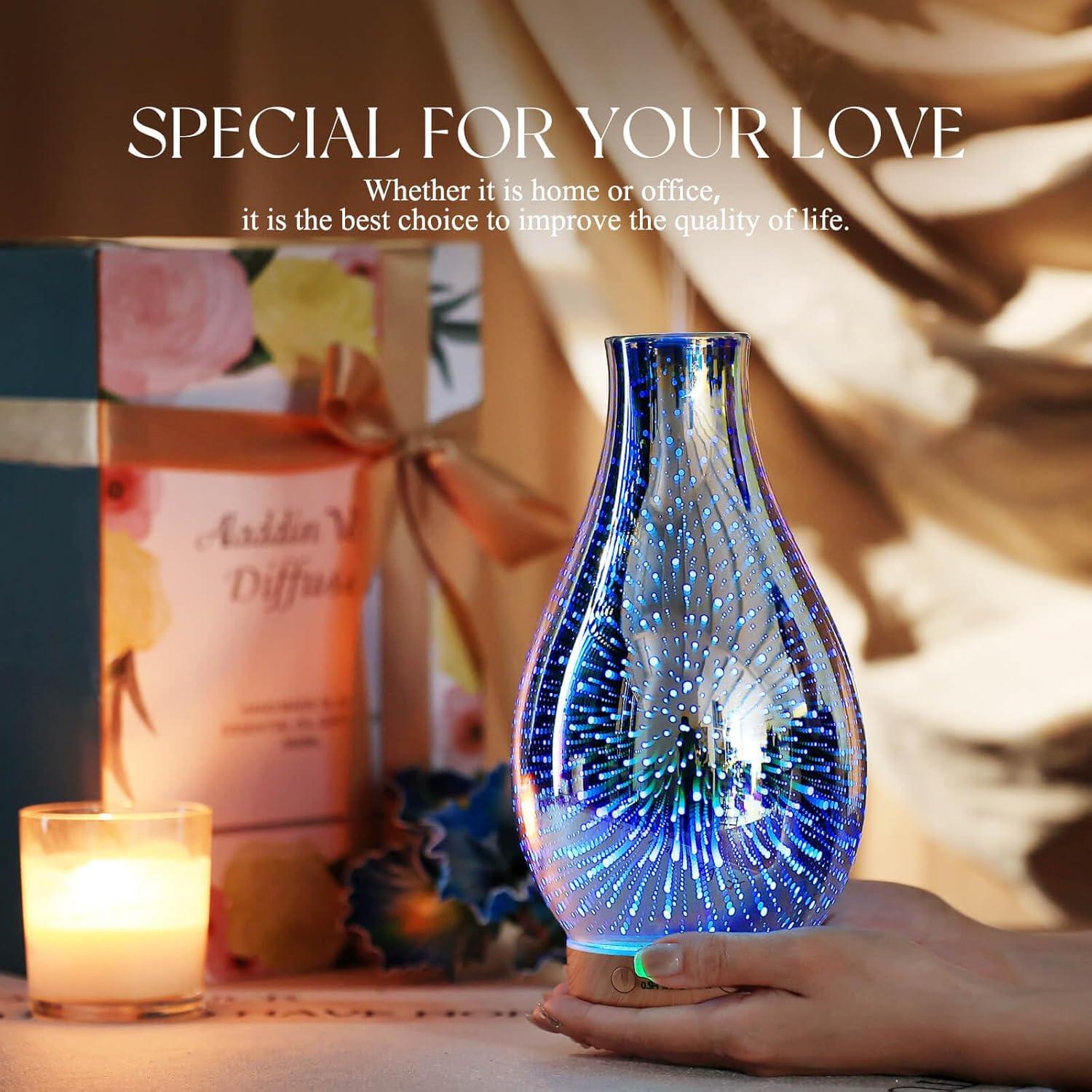 Difusor de Aceite Esencial Porseme 100ml Vidrio Aromaterapia