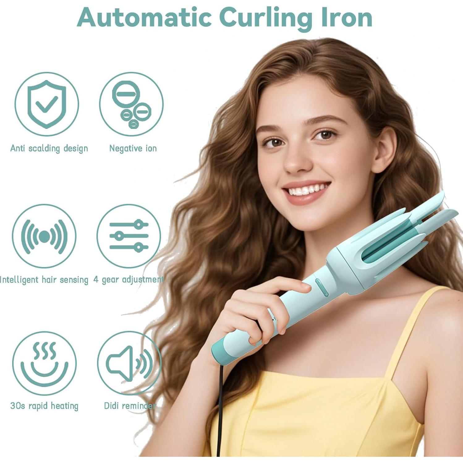 Rizador Automático Wrewing HJJF02 3 Temperaturas Verde