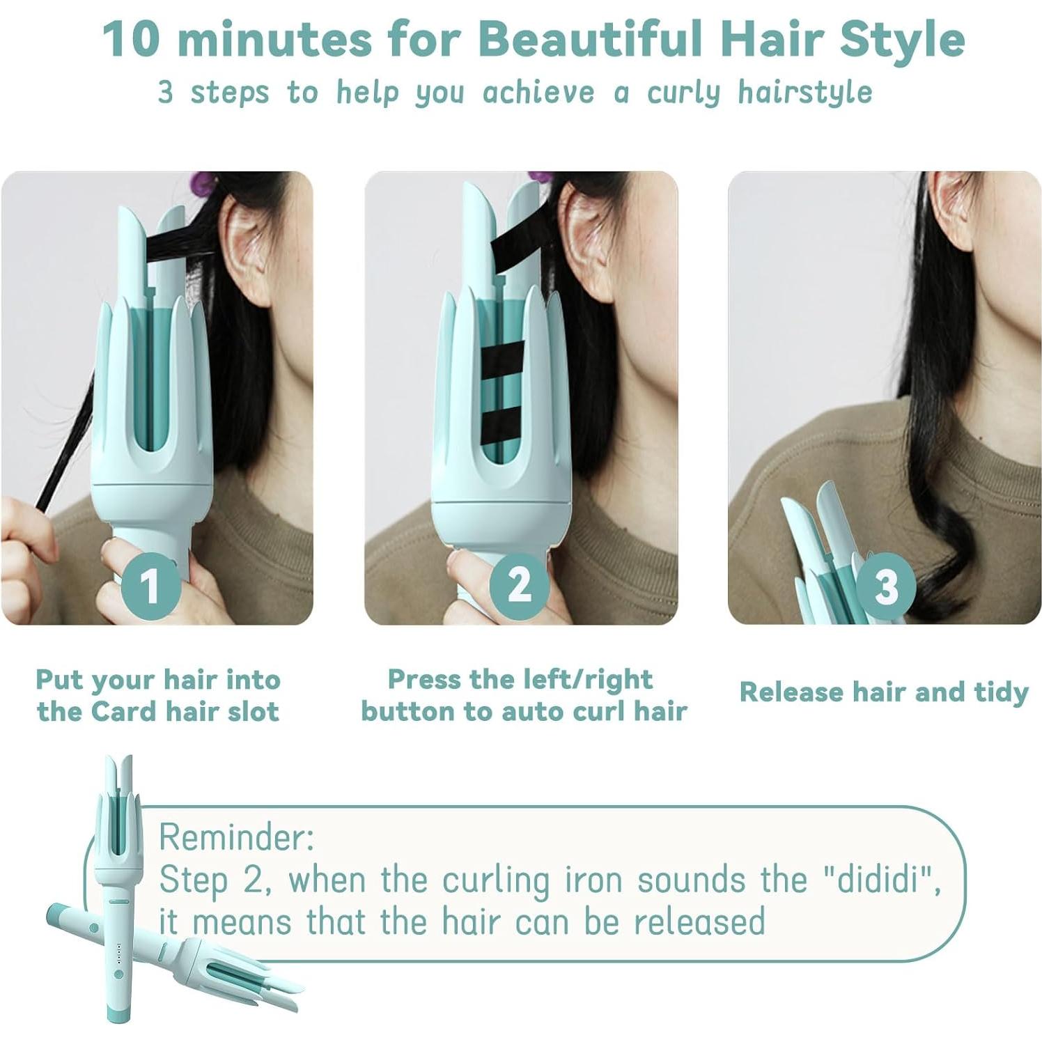 Rizador Automático Wrewing HJJF02 3 Temperaturas Verde