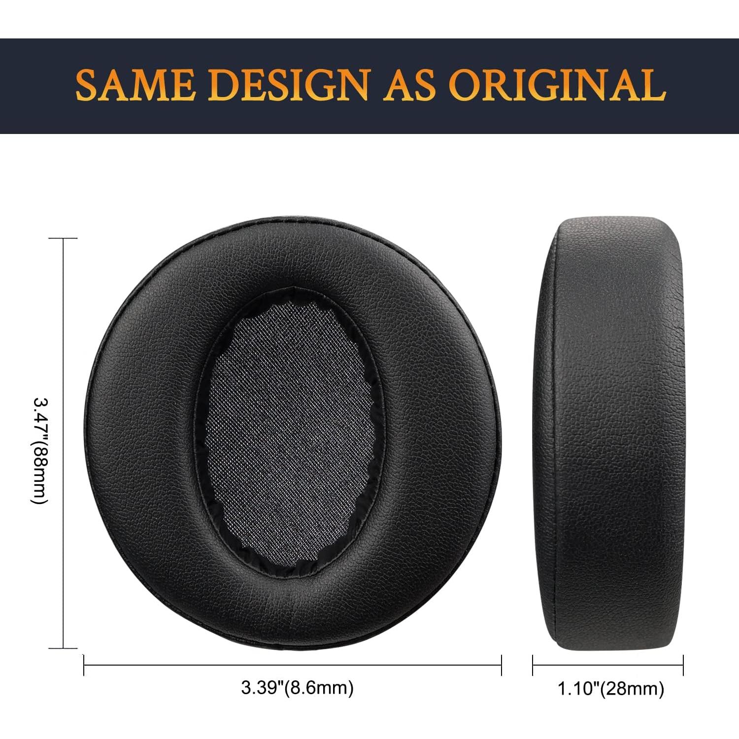 Almohadillas de Reemplazo SOULWIT para Auriculares Sony MDR-XB950 - Negro