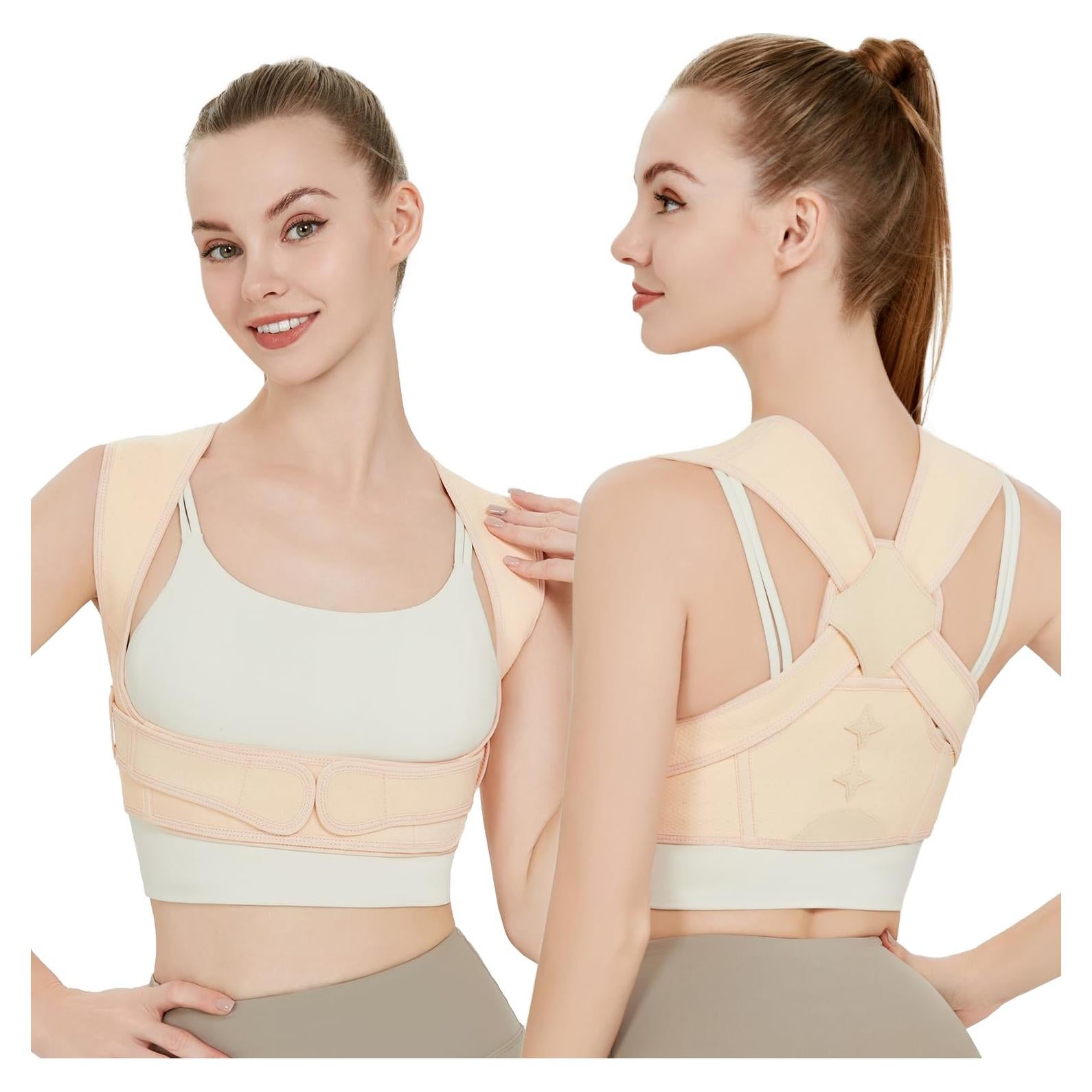 Corrector de Postura Ajustable Beige para Espalda - Alivio Dolor