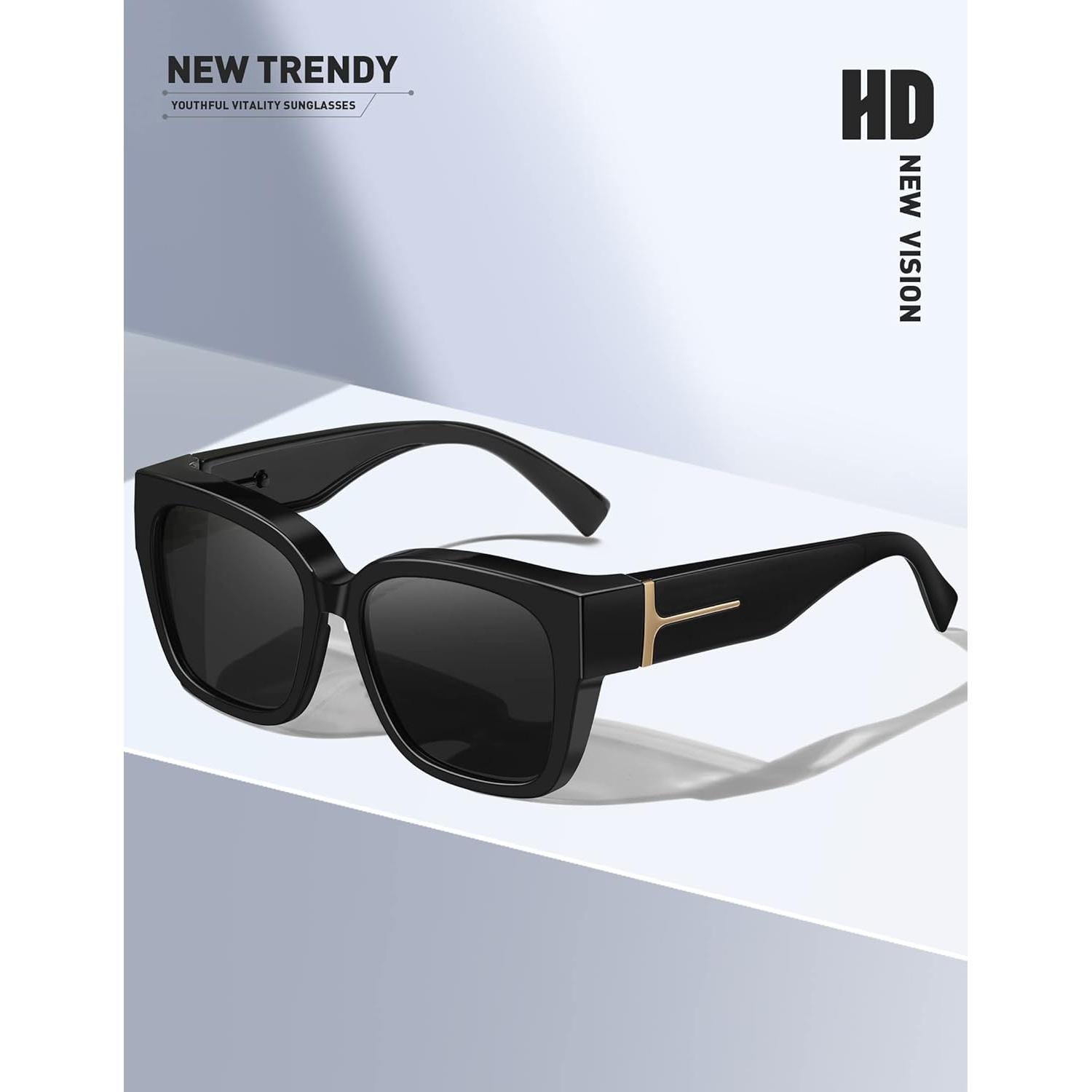 Gafas de Sol Polarizadas MEETSUN Fit Over UV400 Extra Grande