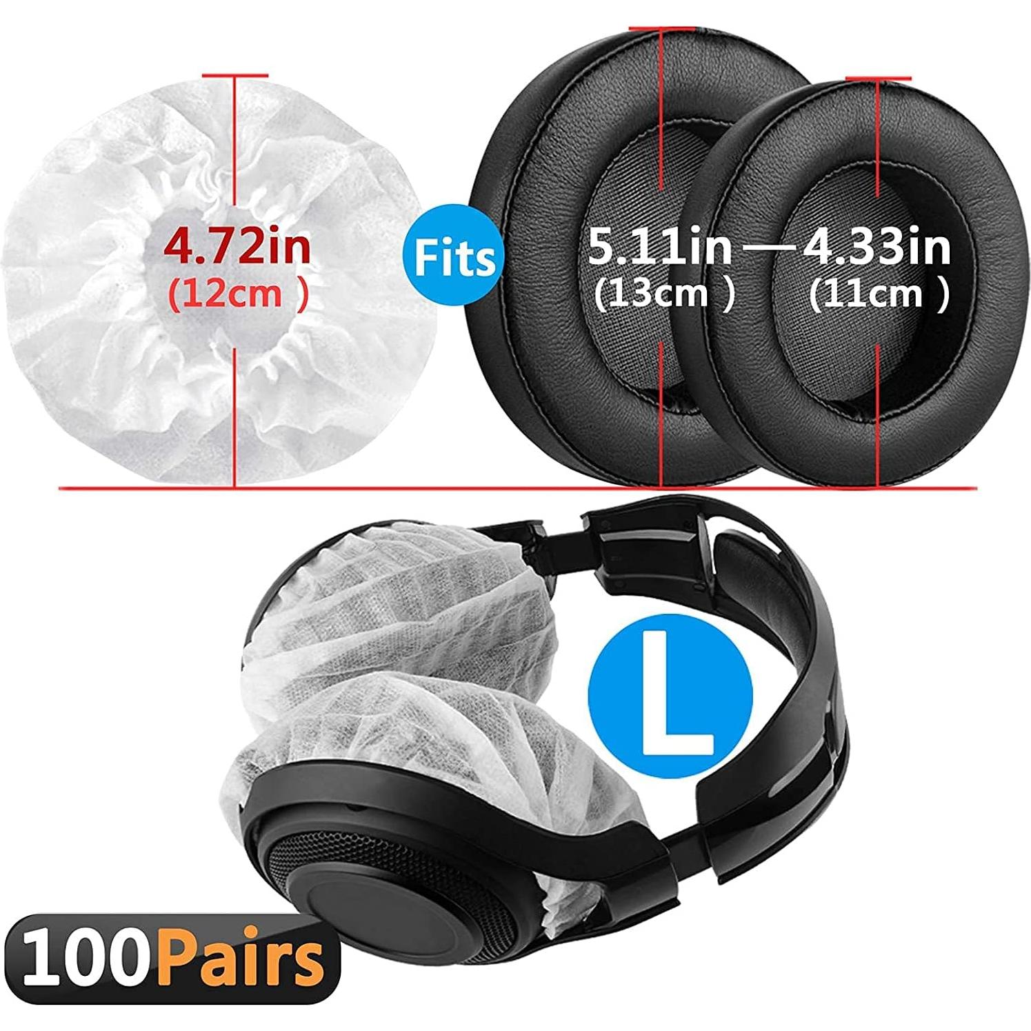 Cubiertas Desechables para Auriculares GEEKRIA - 100 Pares Higiénicas