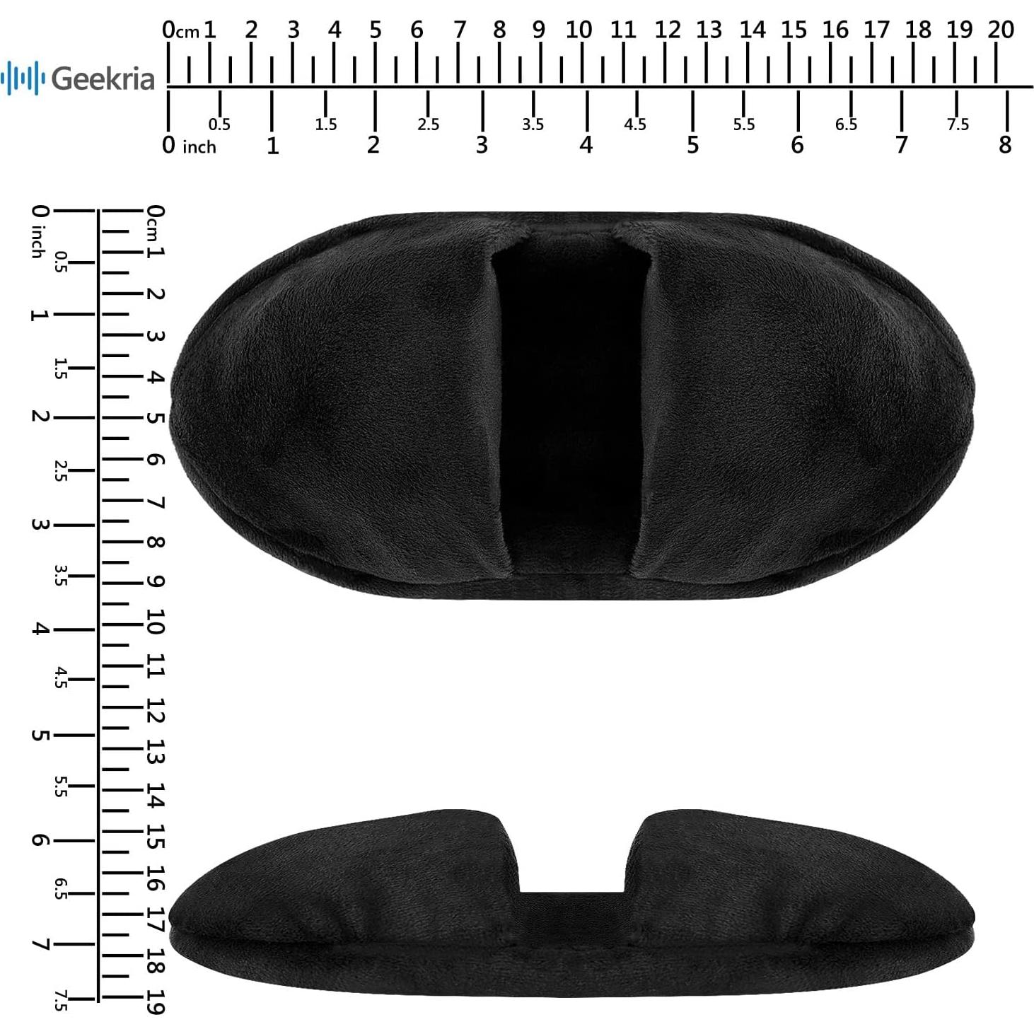 Cubierta de diadema Geekria para AKG, Sony, HIFIMAN, Negro