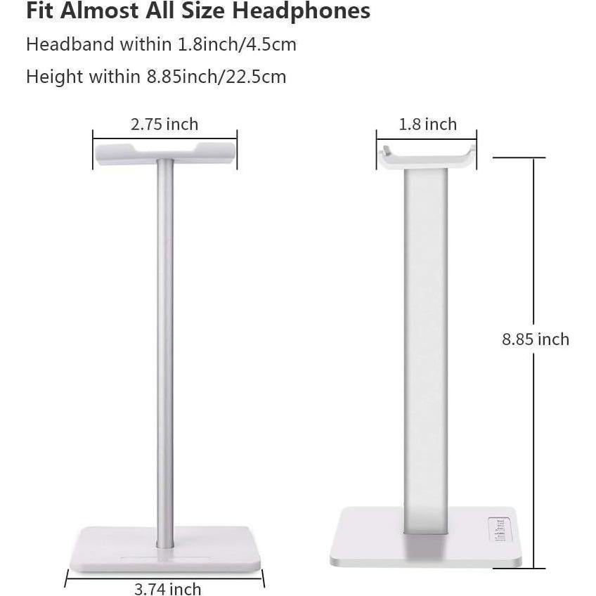 Soporte para Auriculares Link Dream Blanco con Base Antideslizante