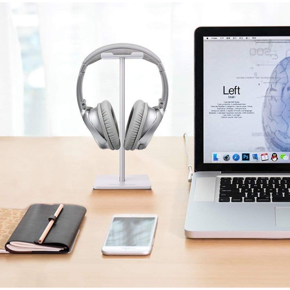 Soporte para Auriculares Link Dream Blanco con Base Antideslizante