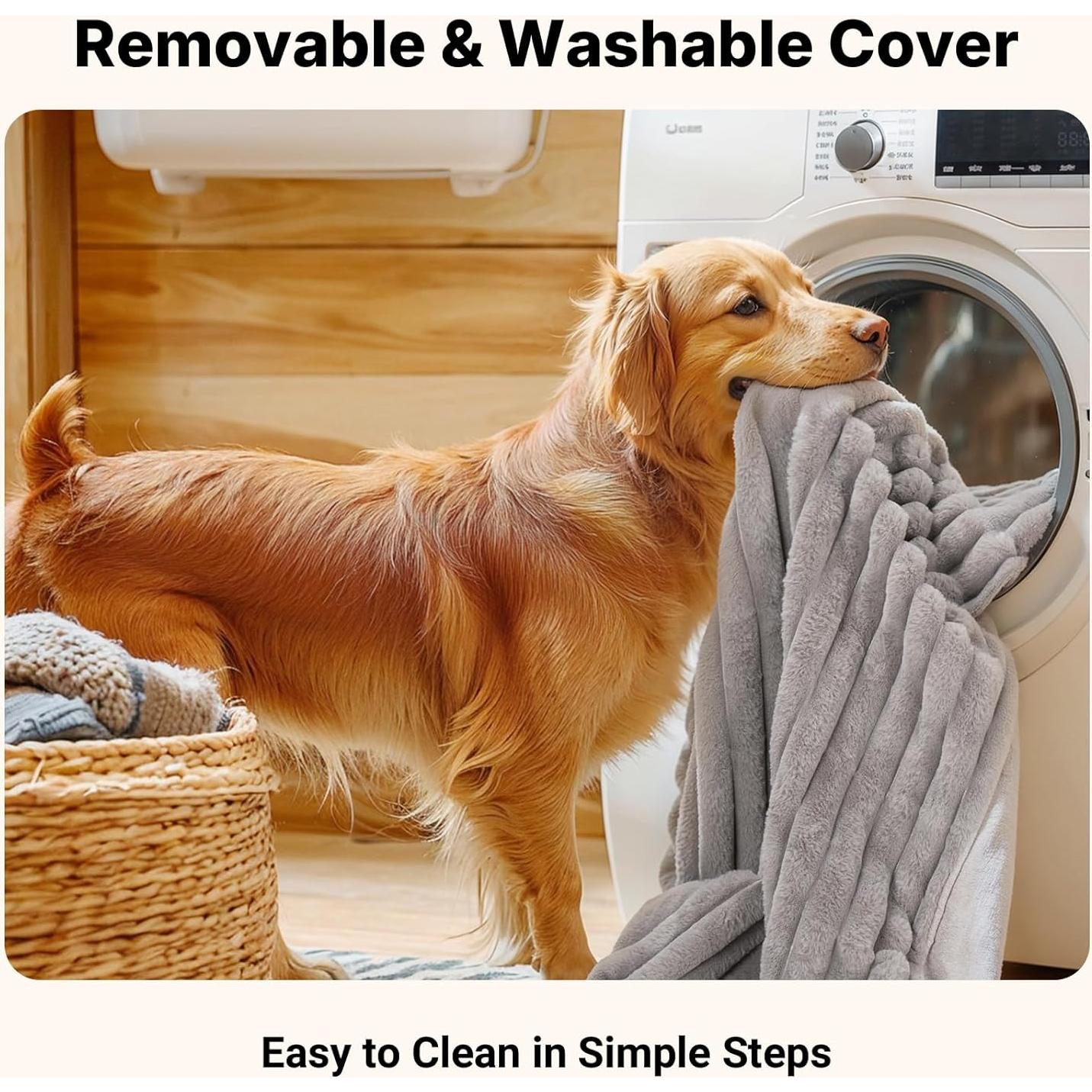 Cama Ortopédica para Perros Veehoo 122x76cm Espuma Viscoelástica