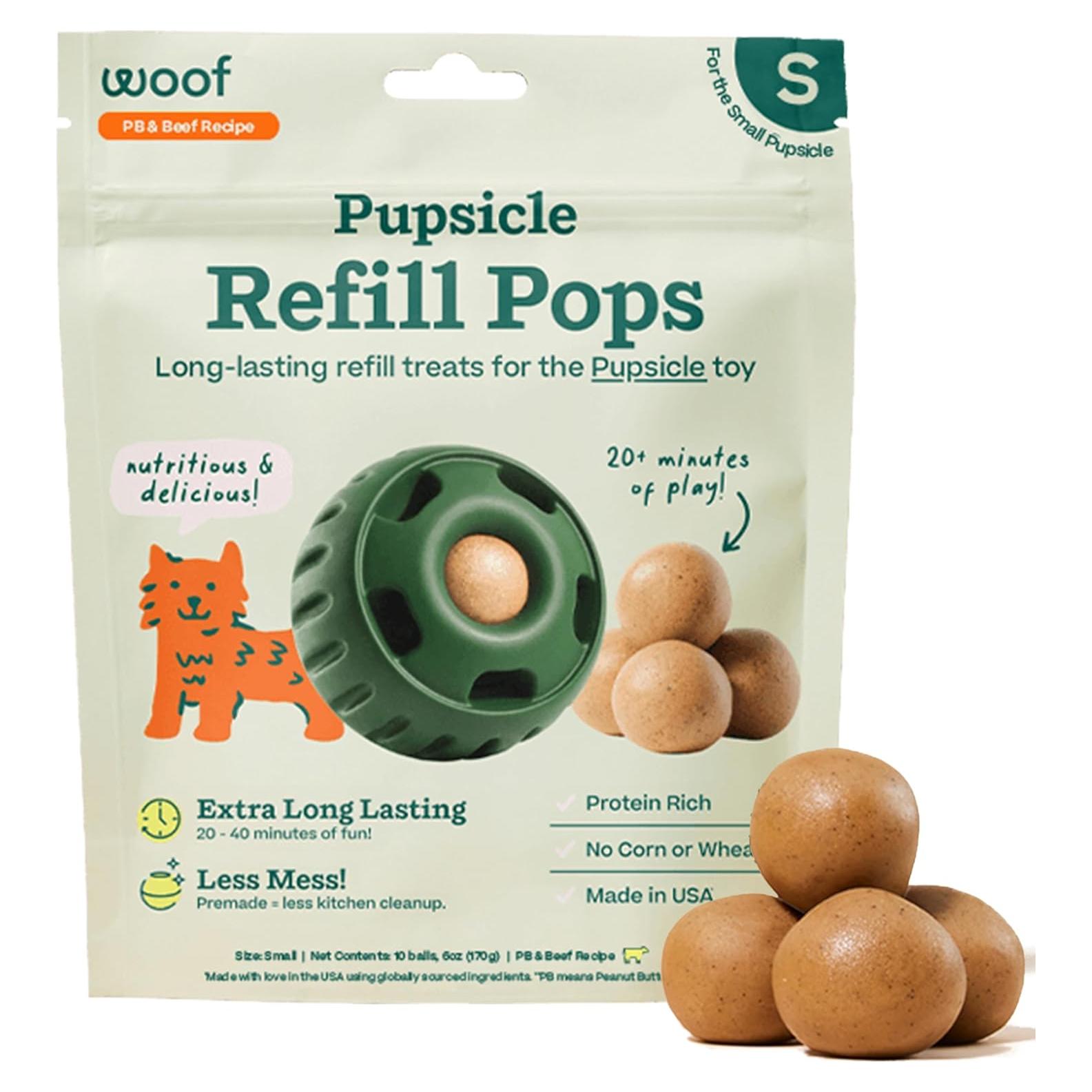 Snacks para Perros WOOF Pupsicle - Carne de Res - 10 Pops