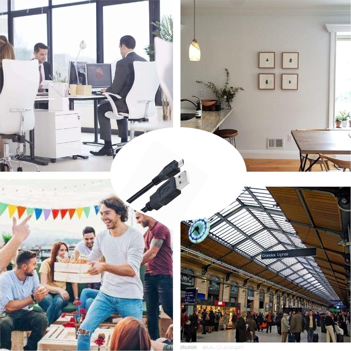 Cable de Carga USB Digipartspower para Auriculares Audio-Technica ATH-SR30BT