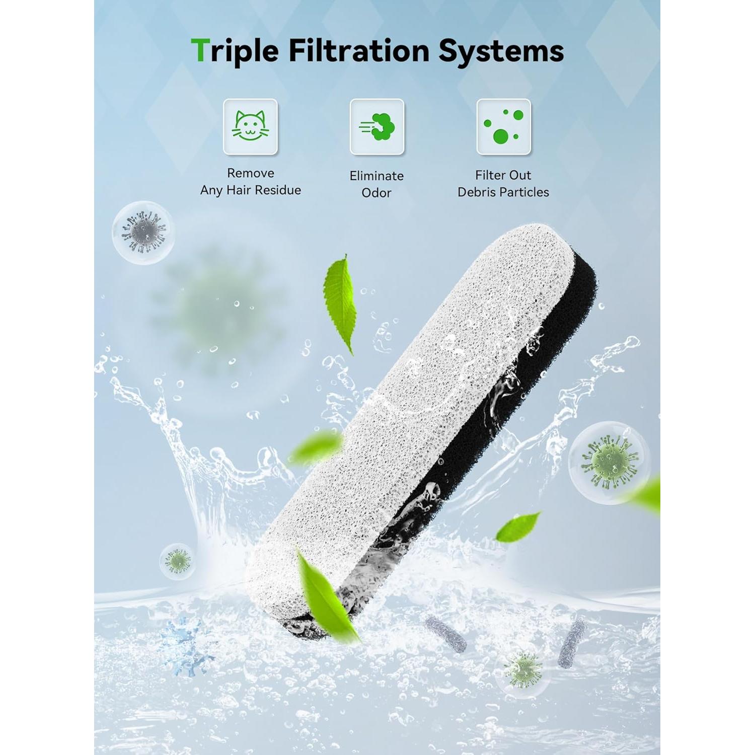 Filtros y Esponjas para Fuente de Agua Gatos DCIOGAT 8 Pzs