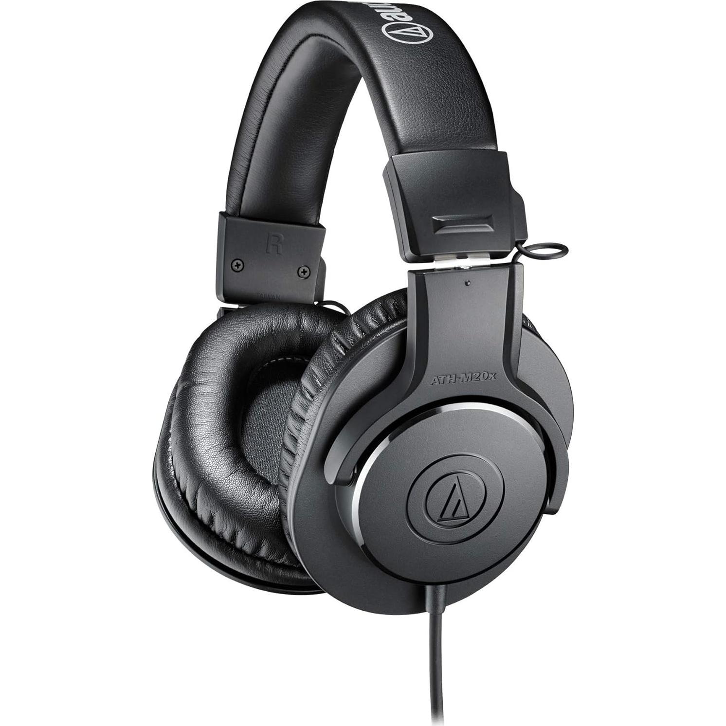 Auriculares de Monitoreo Audio-Technica ATH-M20x + Paravientos