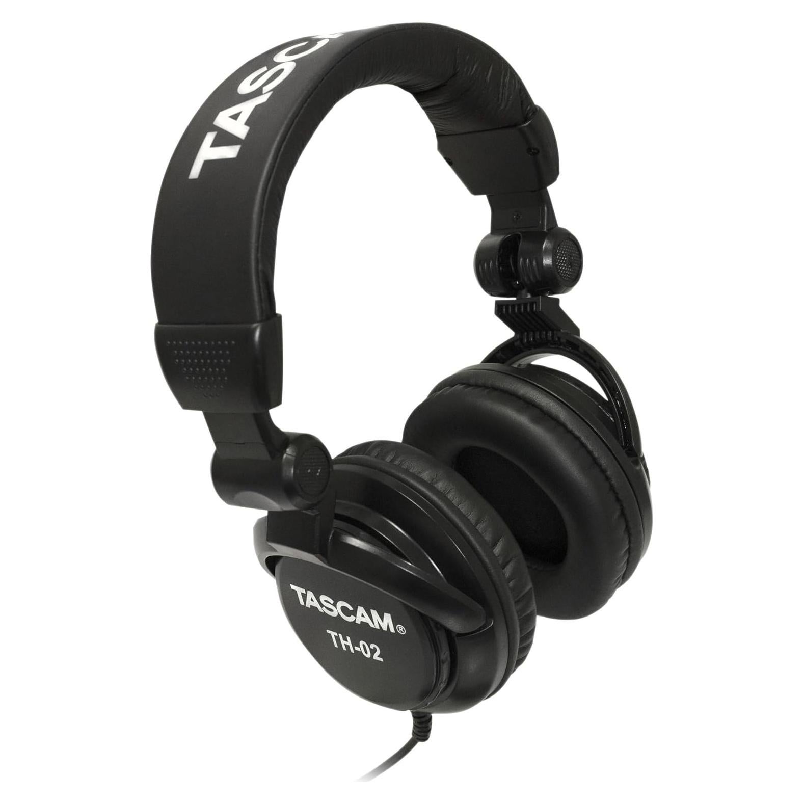 Auriculares de Estudio Tascam TH-02 con Cable, Plegables, 0.46 kg