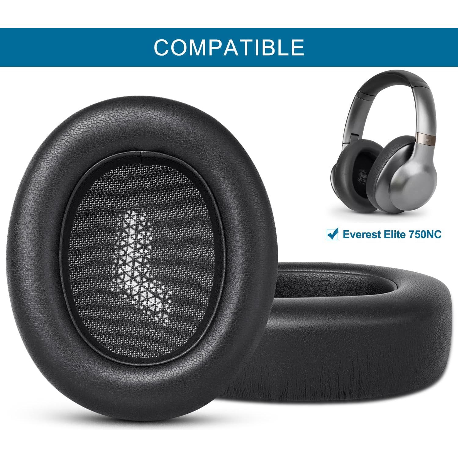 Almohadillas de Reemplazo GEVO para JBL Everest Elite 750NC - Negro