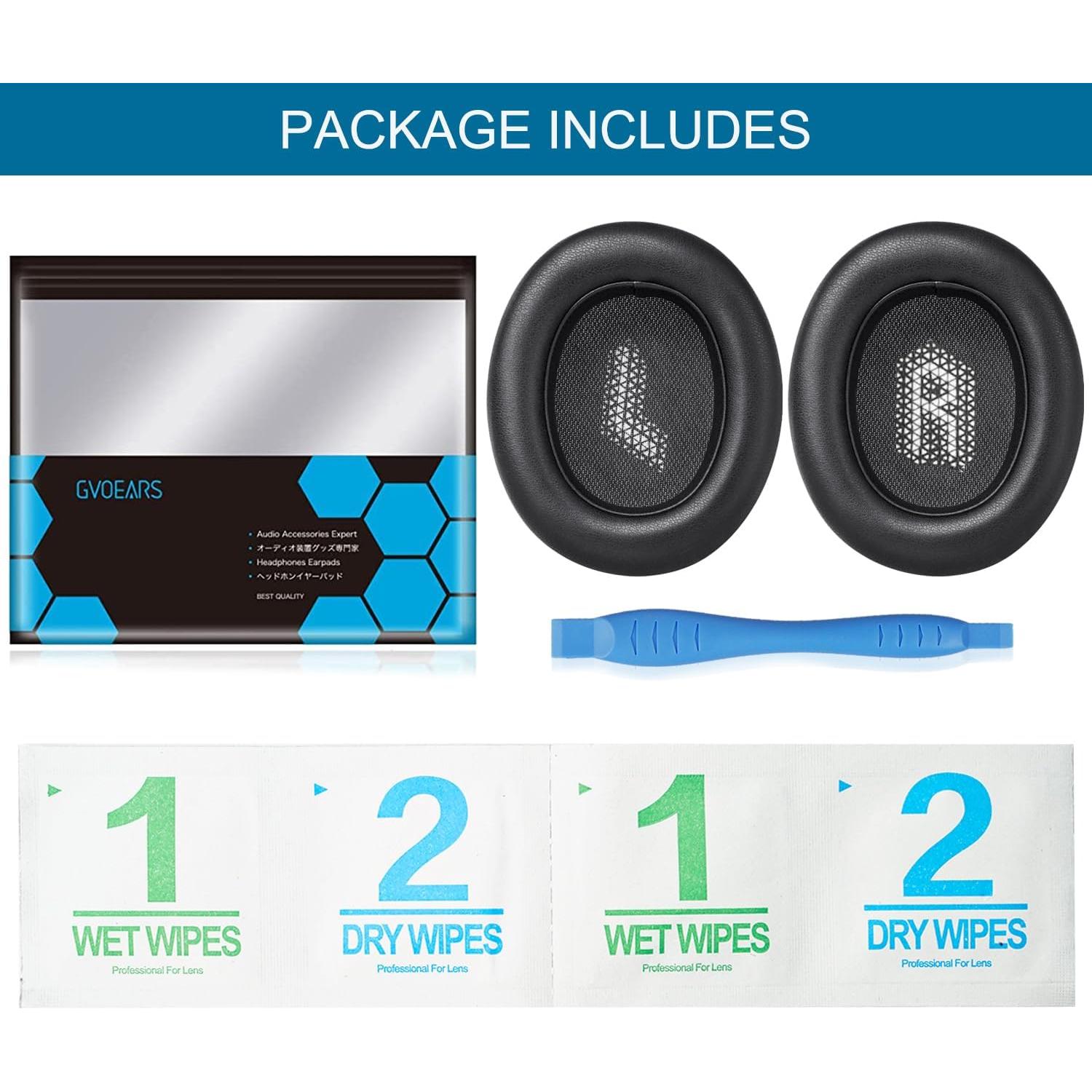 Almohadillas de Reemplazo GEVO para JBL Everest Elite 750NC - Negro