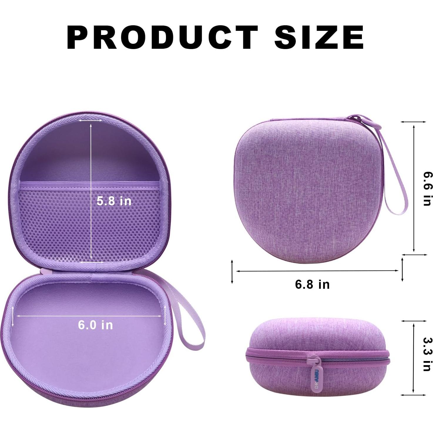 Funda Plegable para Auriculares DR·AMIU Morada - Universal y Viaje