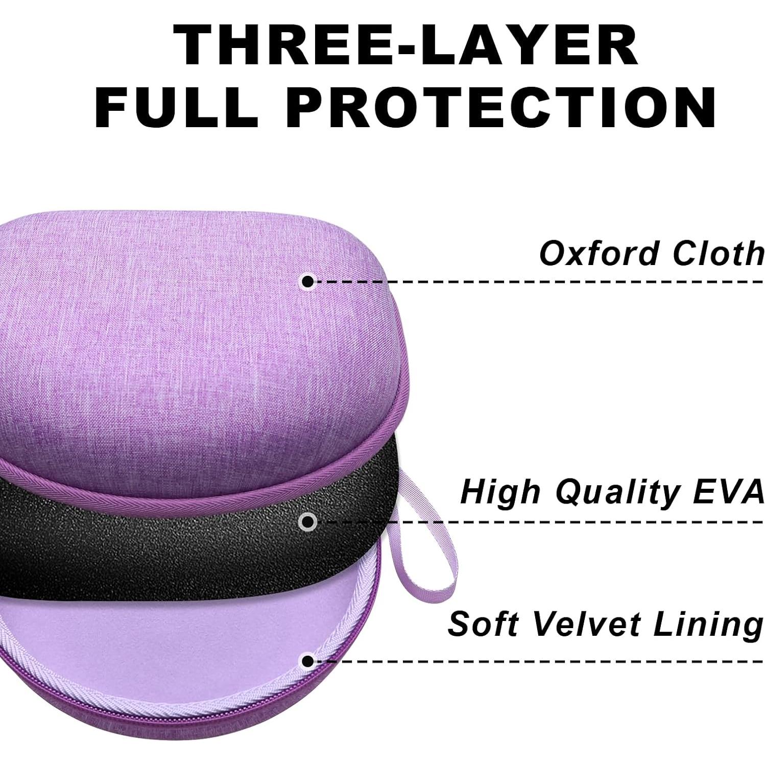 Funda Plegable para Auriculares DR·AMIU Morada - Universal y Viaje