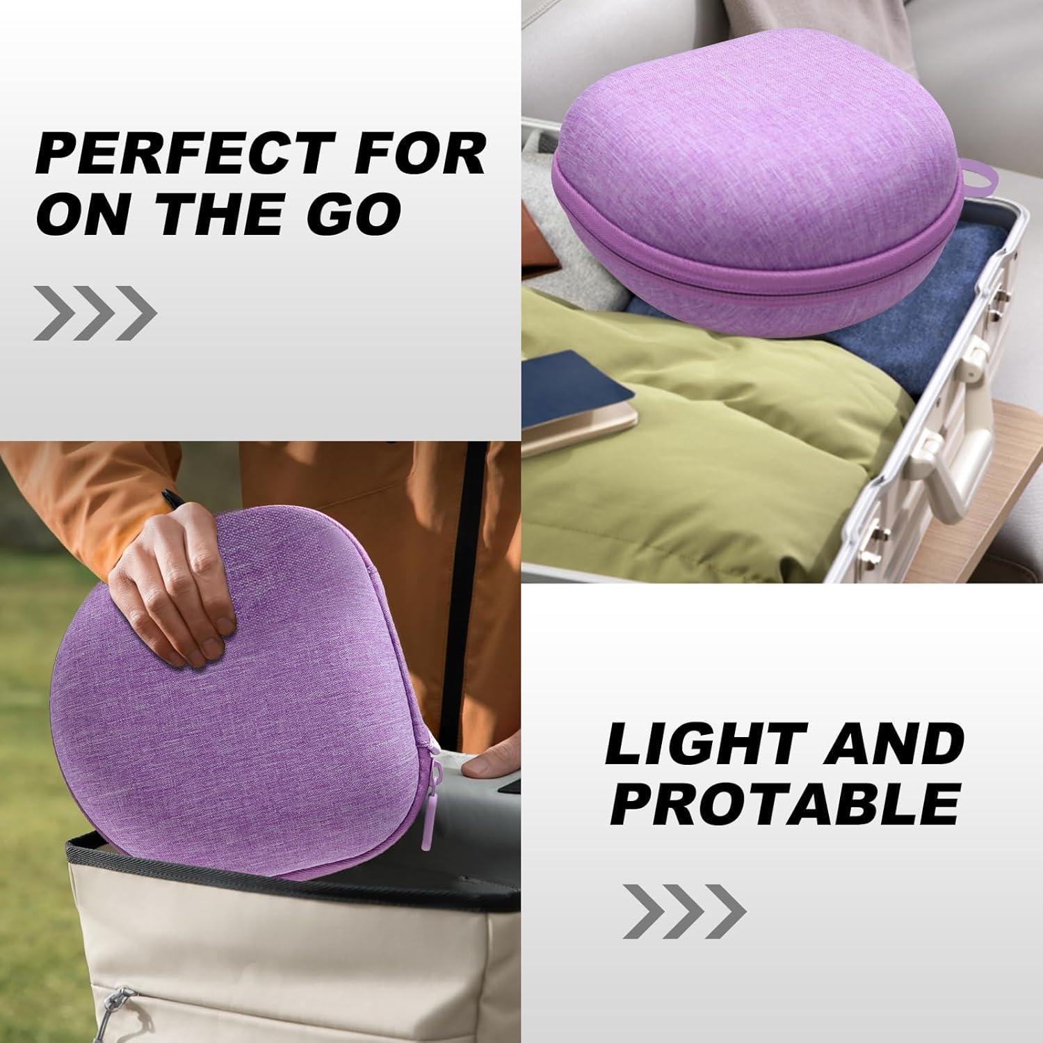 Funda Plegable para Auriculares DR·AMIU Morada - Universal y Viaje