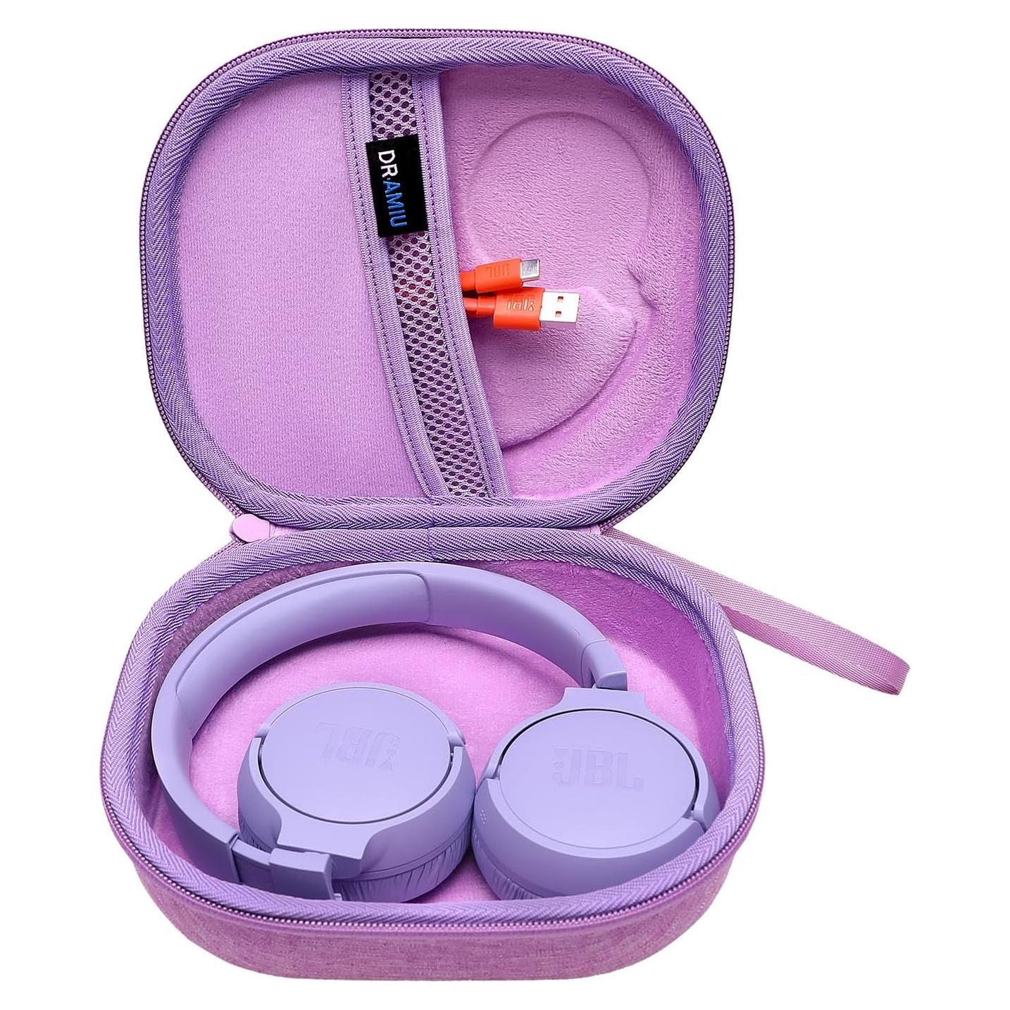 Funda Dura Morada para Auriculares JBL Tune 510BT/520BT/660NC