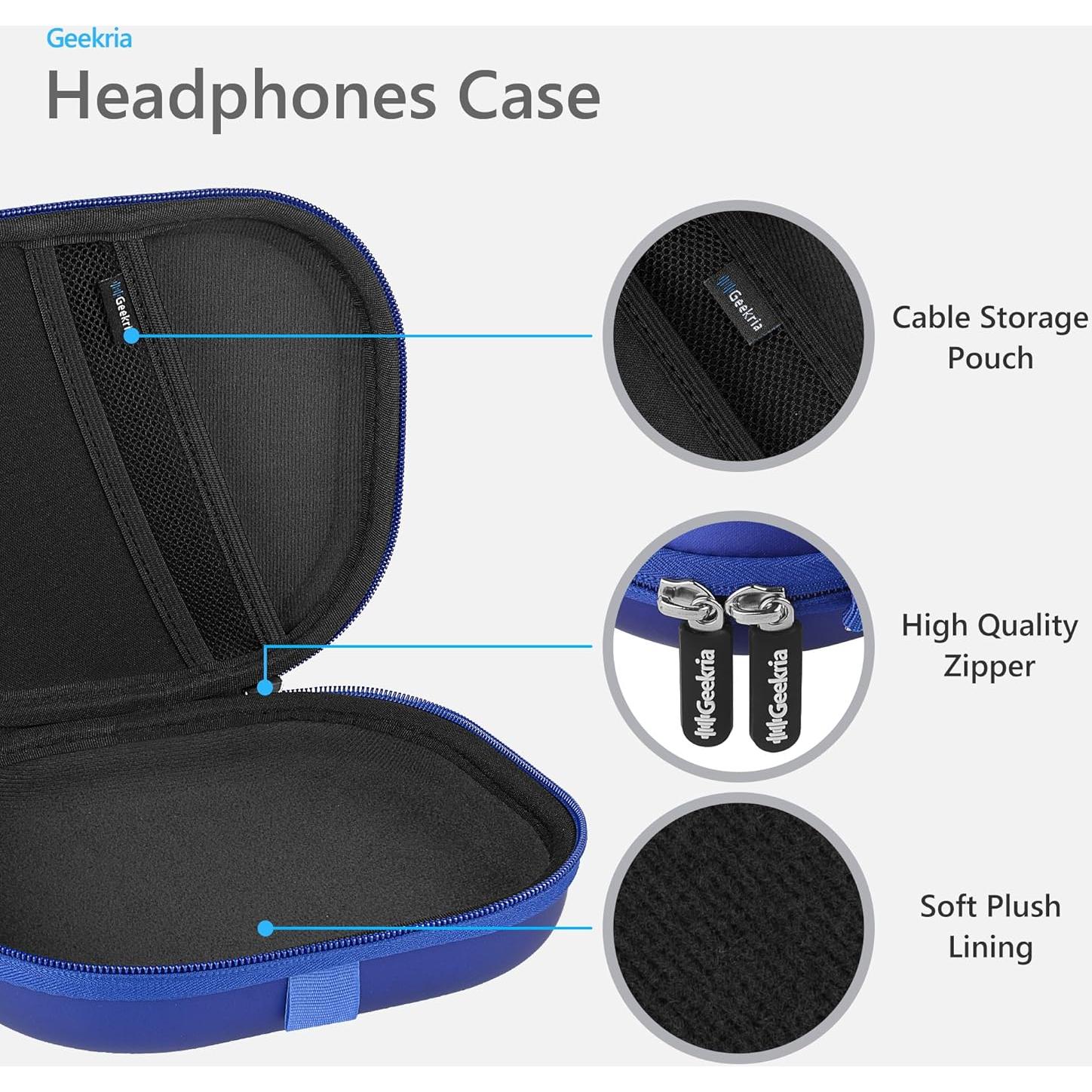 Funda Dura Geekria para Auriculares JBL Tune 510BT/660NC Azul