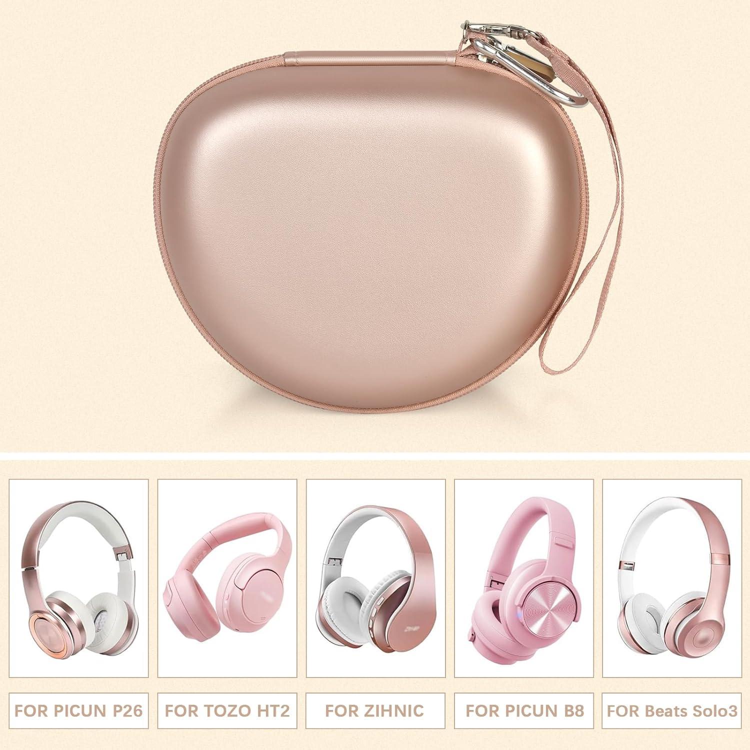 Funda para Auriculares Inalámbricos COMECASE Oro Rosa - Protección Completa