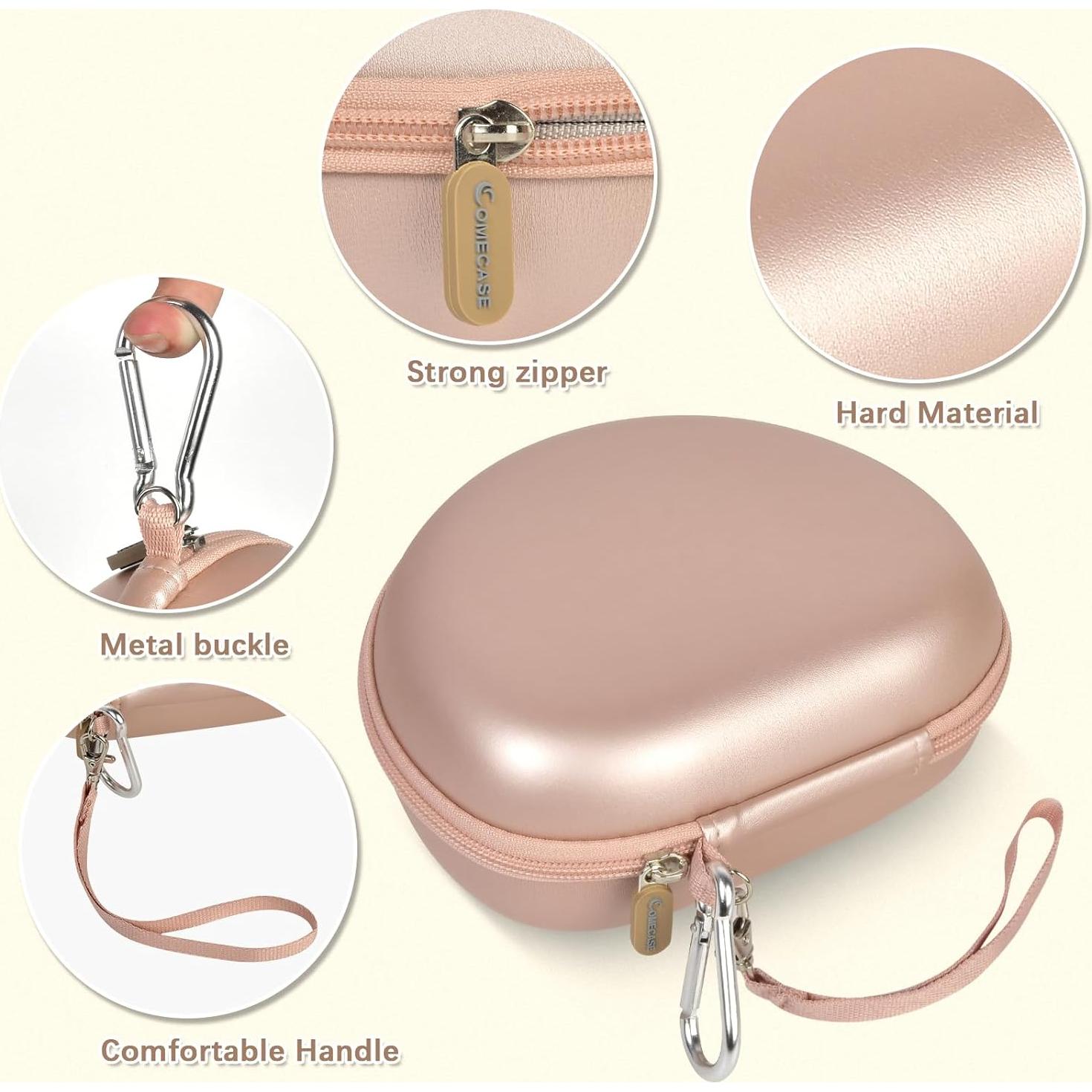 Funda para Auriculares Inalámbricos COMECASE Oro Rosa - Protección Completa