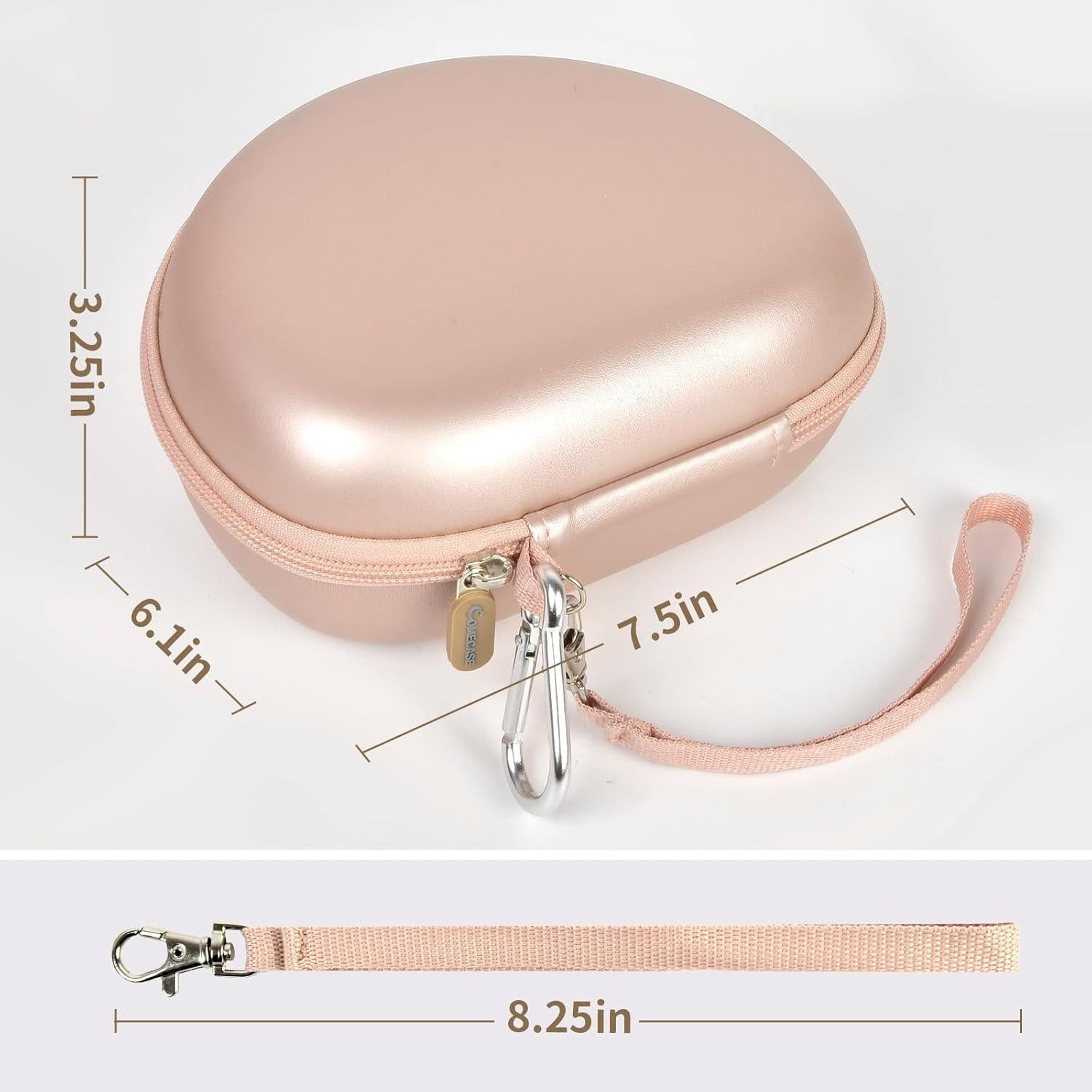 Funda para Auriculares Inalámbricos COMECASE Oro Rosa - Protección Completa