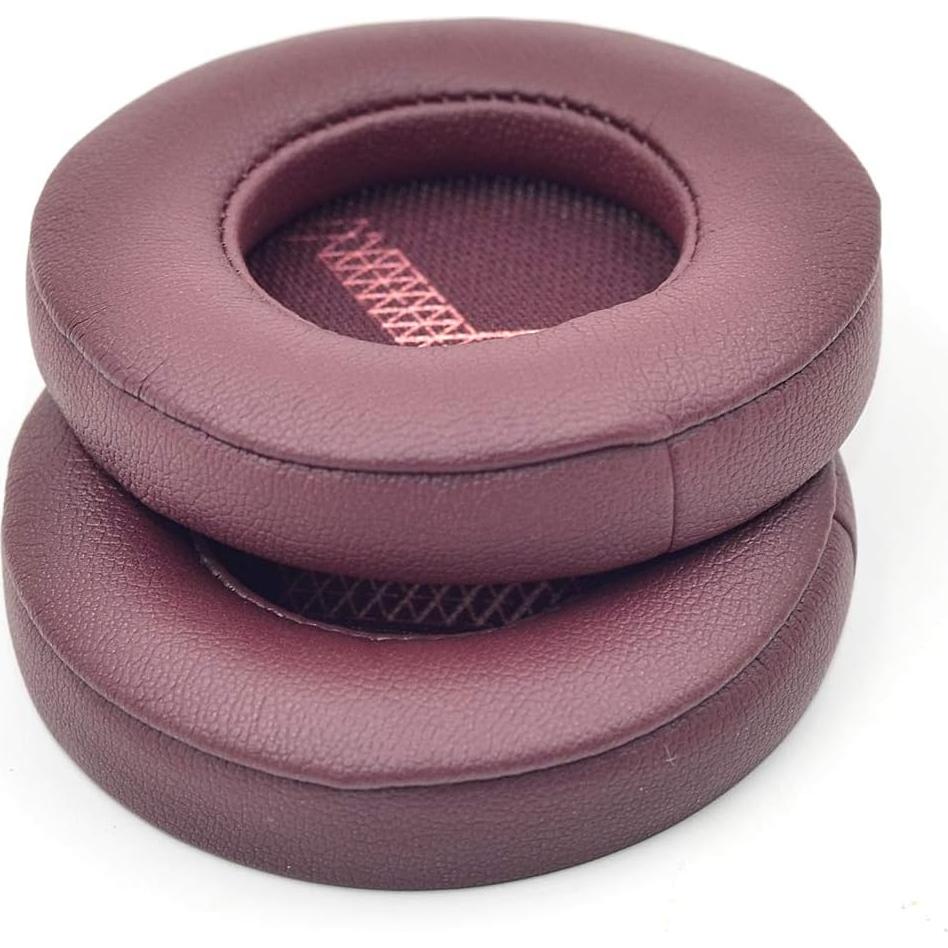Almohadillas de Reemplazo Defean para Auriculares JBL Live 400BT - Espuma y Cuero Suave (Rojo)