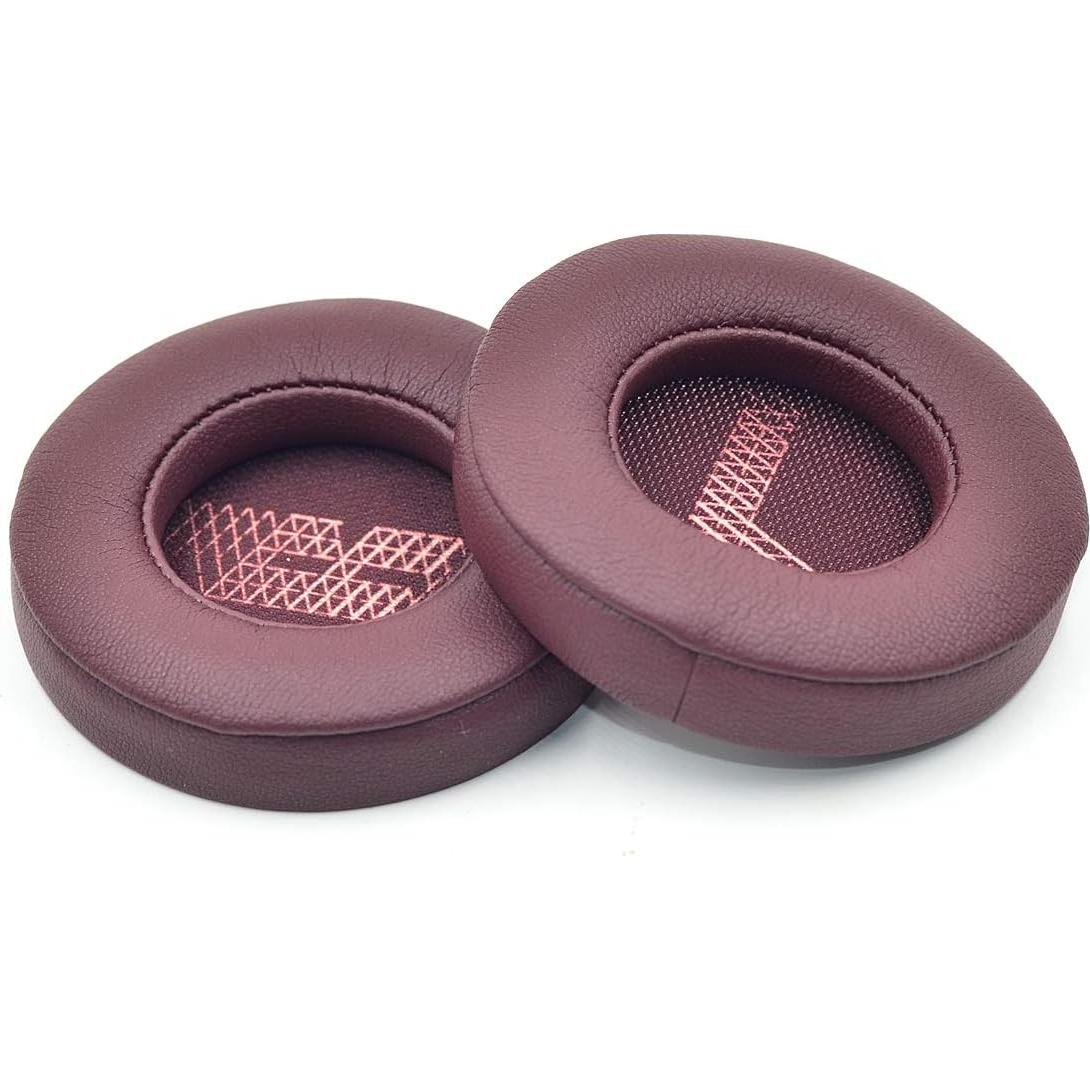 Almohadillas de Reemplazo Defean para Auriculares JBL Live 400BT - Espuma y Cuero Suave (Rojo)