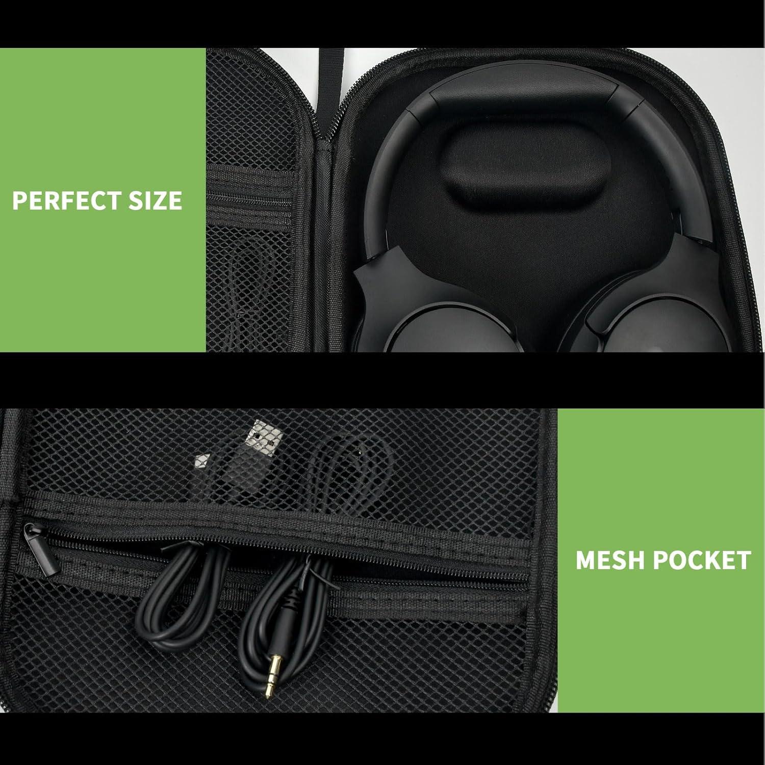 Funda para Auriculares ALKOO Compatible con JBL y Sony - Negro